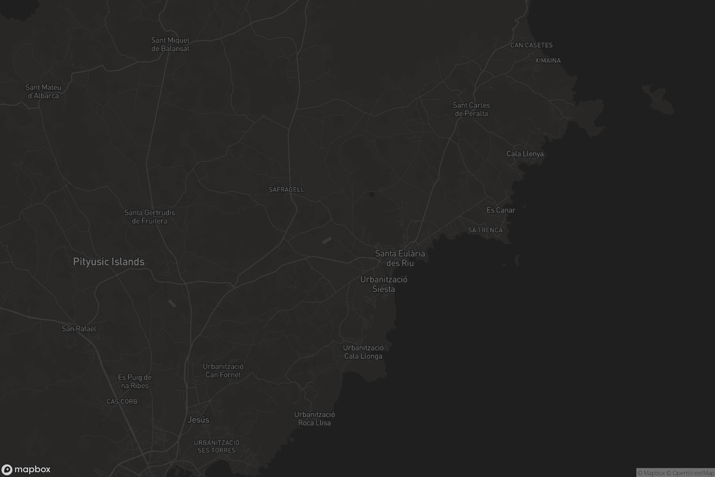 Mapa de Santa Eulària des Riu