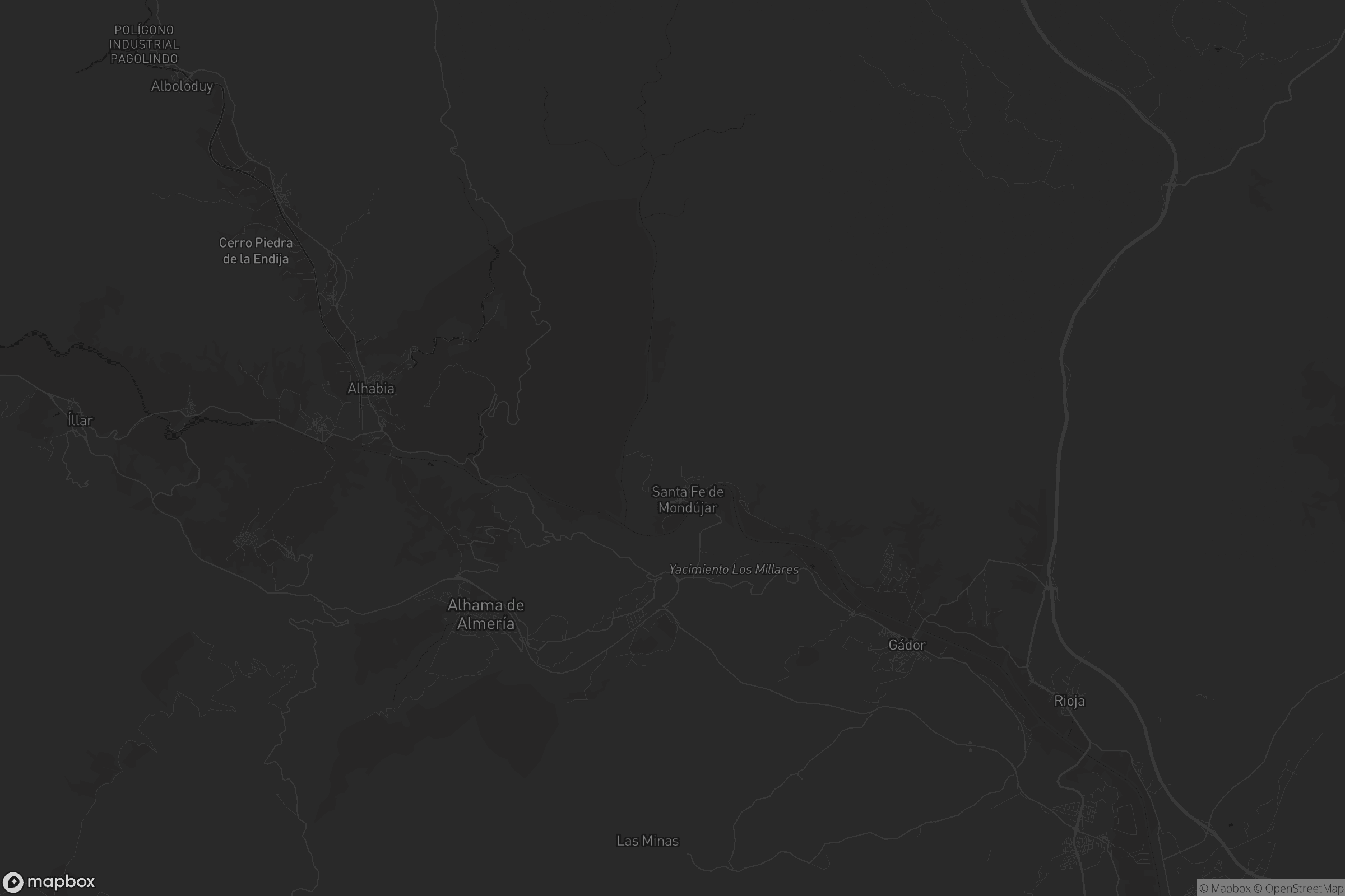 Mapa de Santa Fe de Mondújar