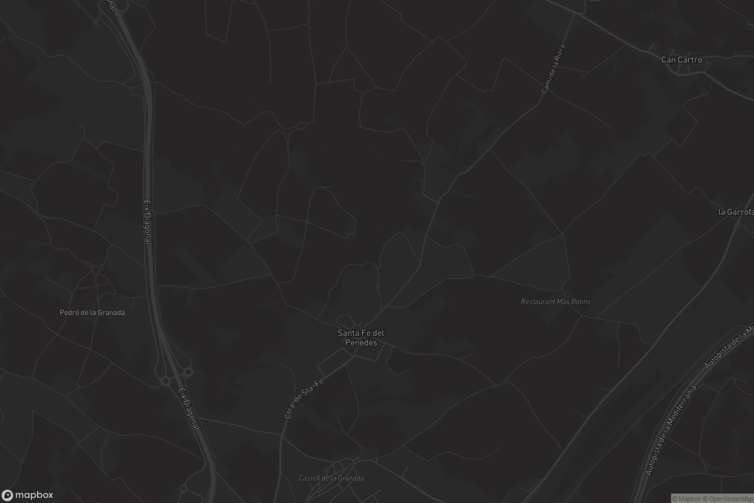 Mapa de Santa Fe del Penedès