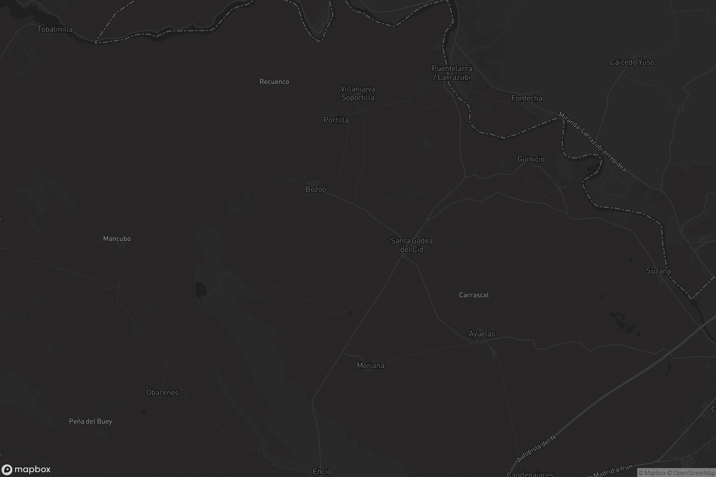 Mapa de Santa Gadea del Cid