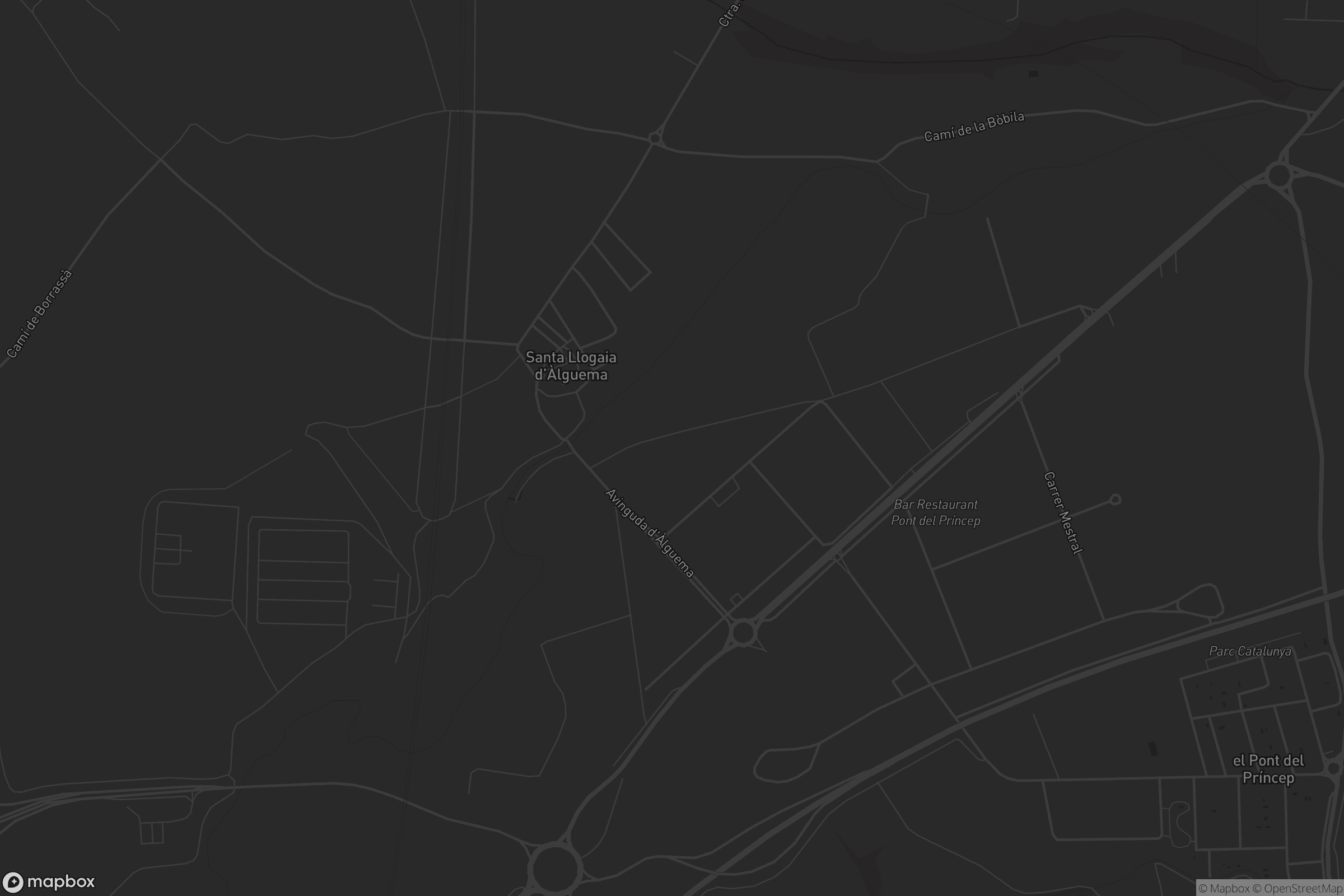 Mapa de Santa Llogaia d'Àlguema