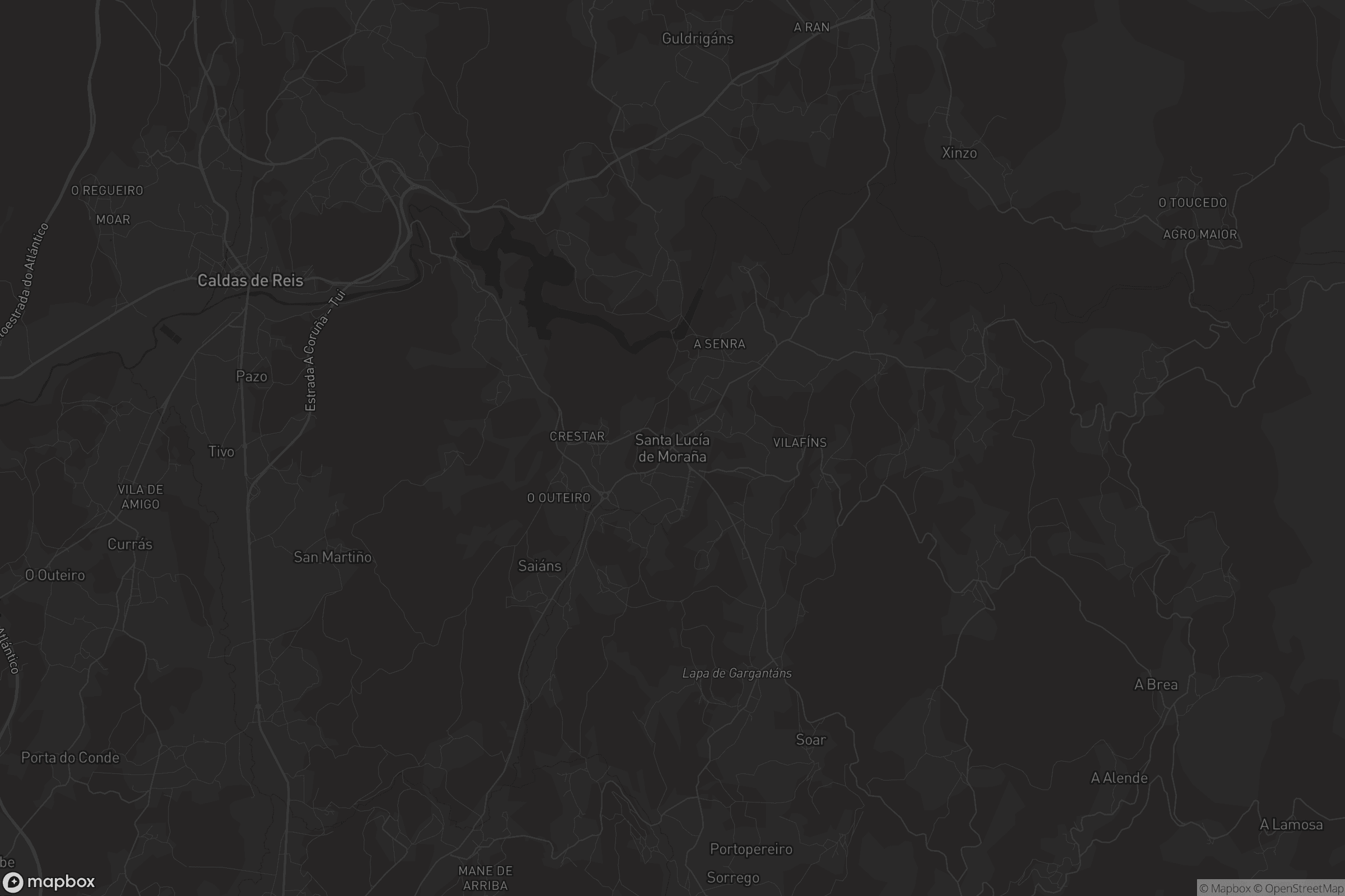 Mapa de Santa Lucía de Moraña