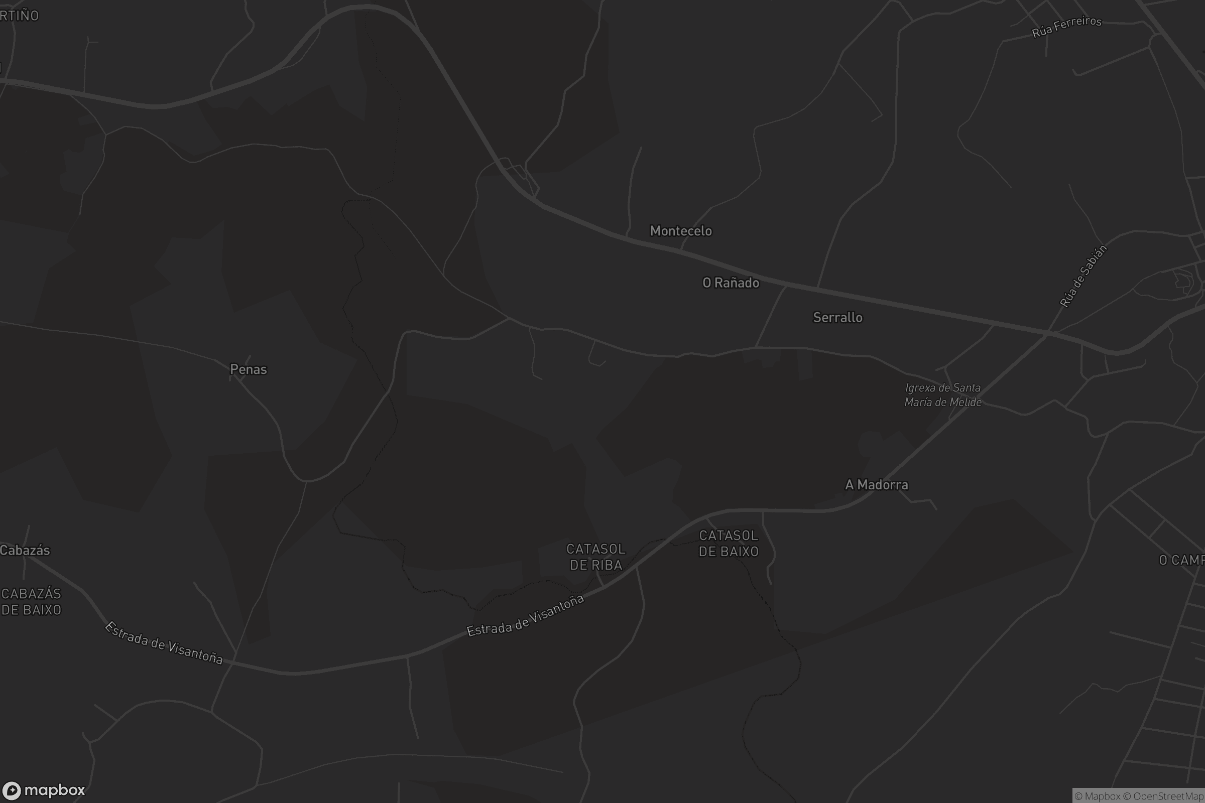 Mapa de Santa María de Melide