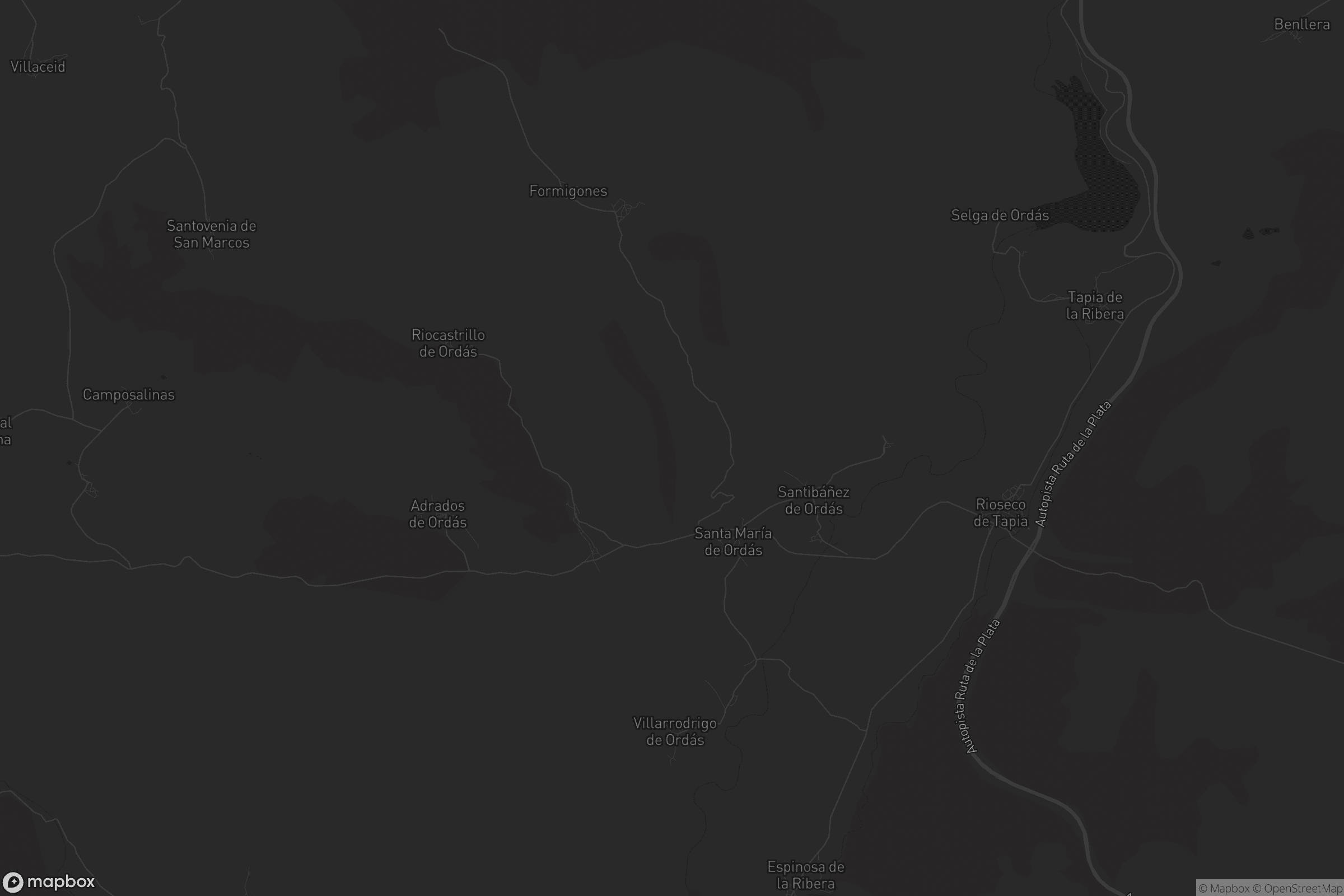Mapa de Santa María de Ordás