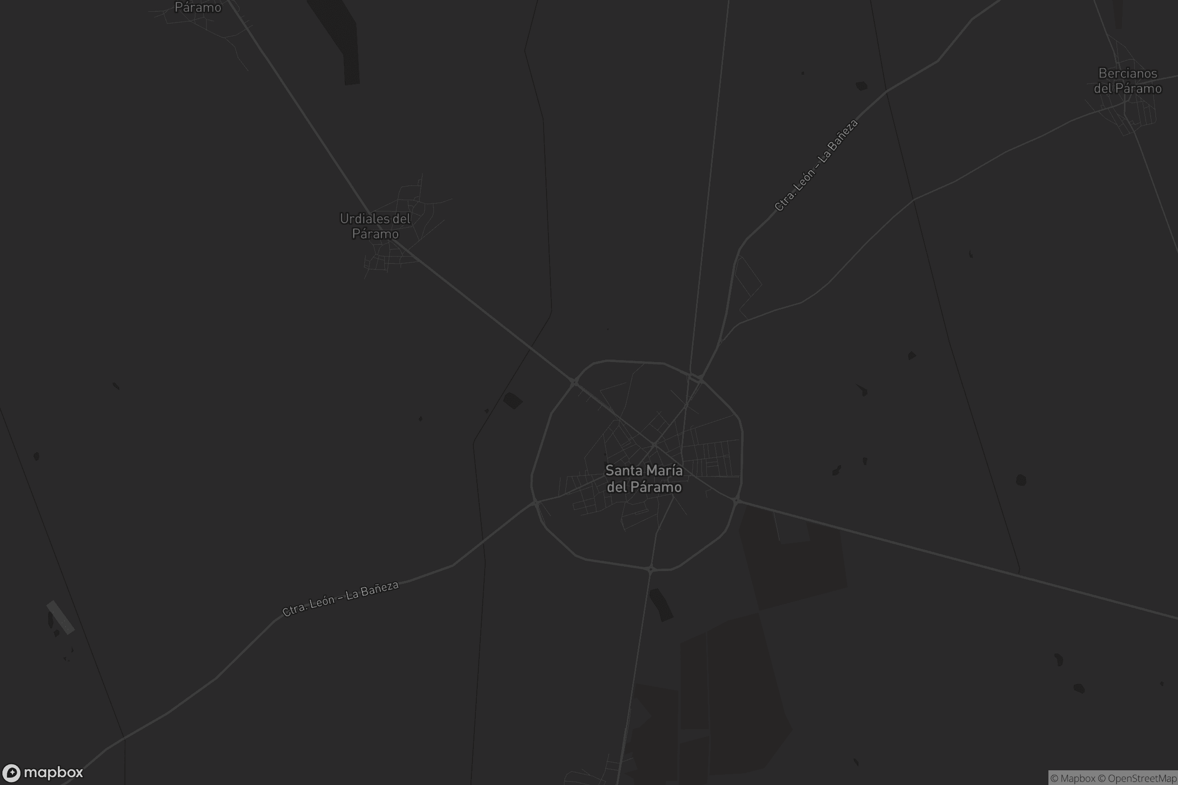 Mapa de Santa María del Páramo