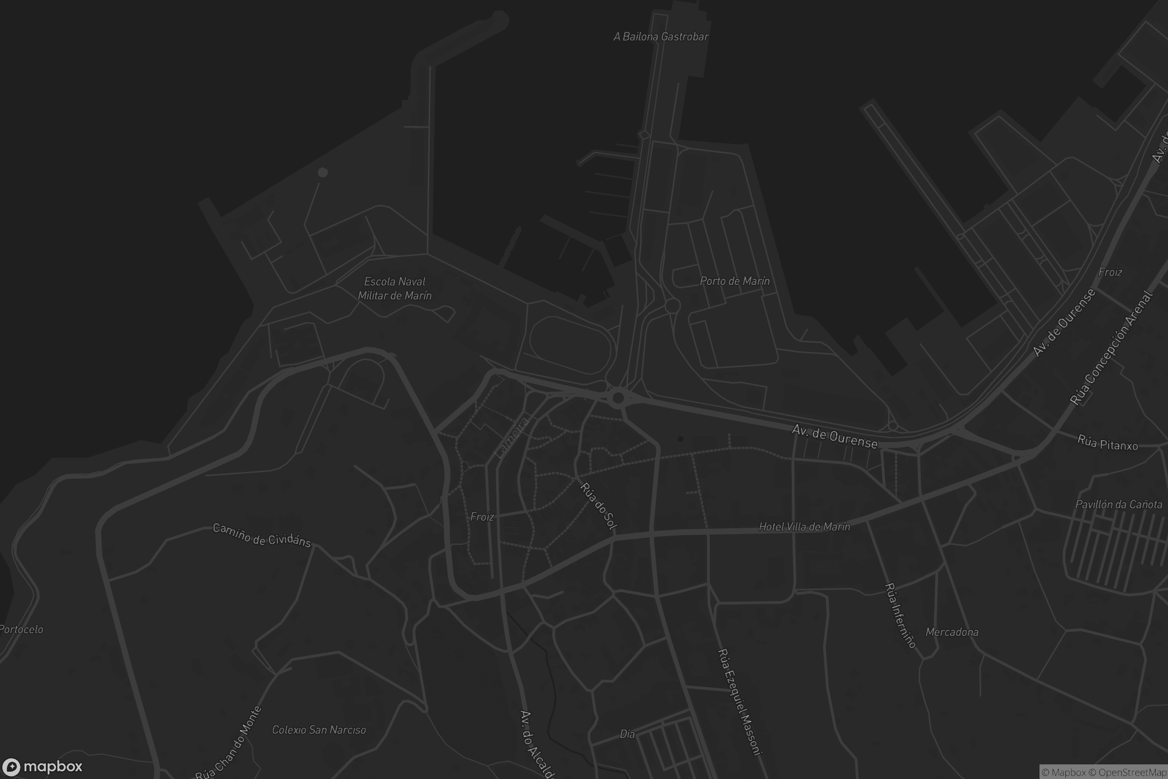 Mapa de Santa María do Porto de Marín