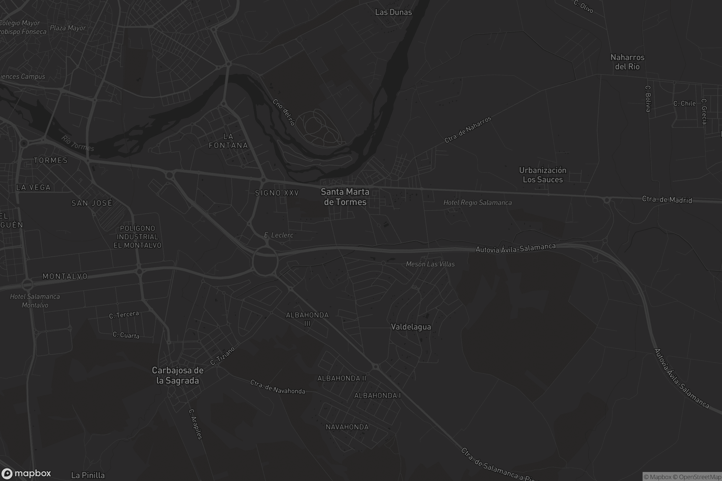 Mapa de Santa Marta de Tormes