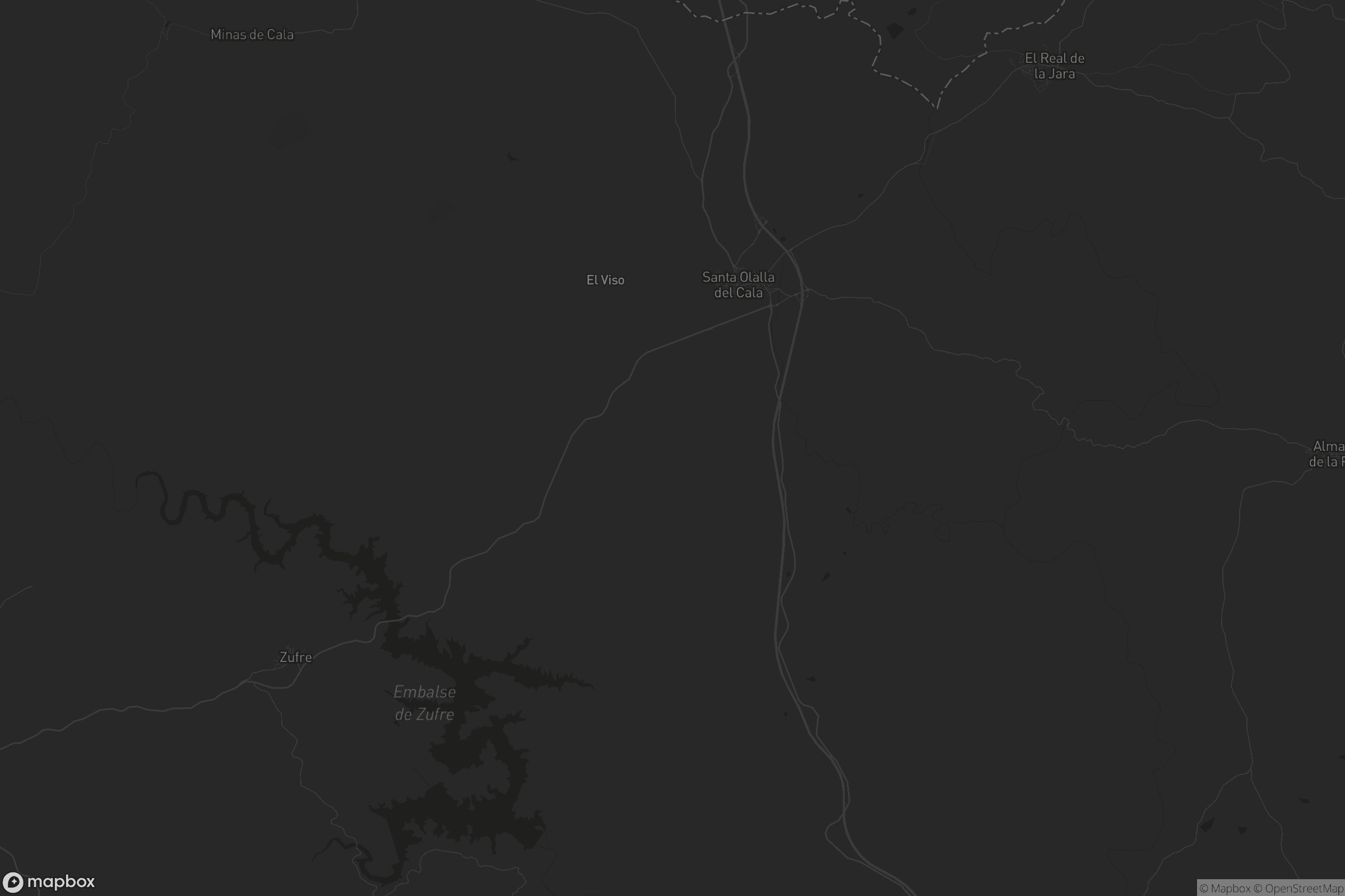 Mapa de Santa Olalla del Cala