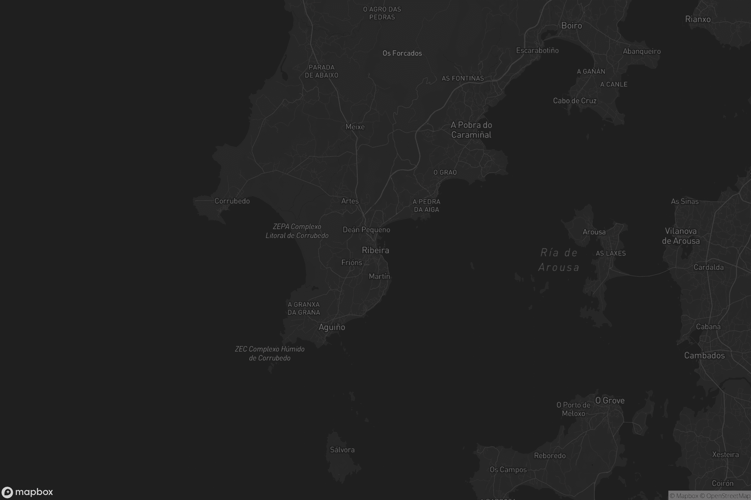 Mapa de Santa Uxía de Ribeira