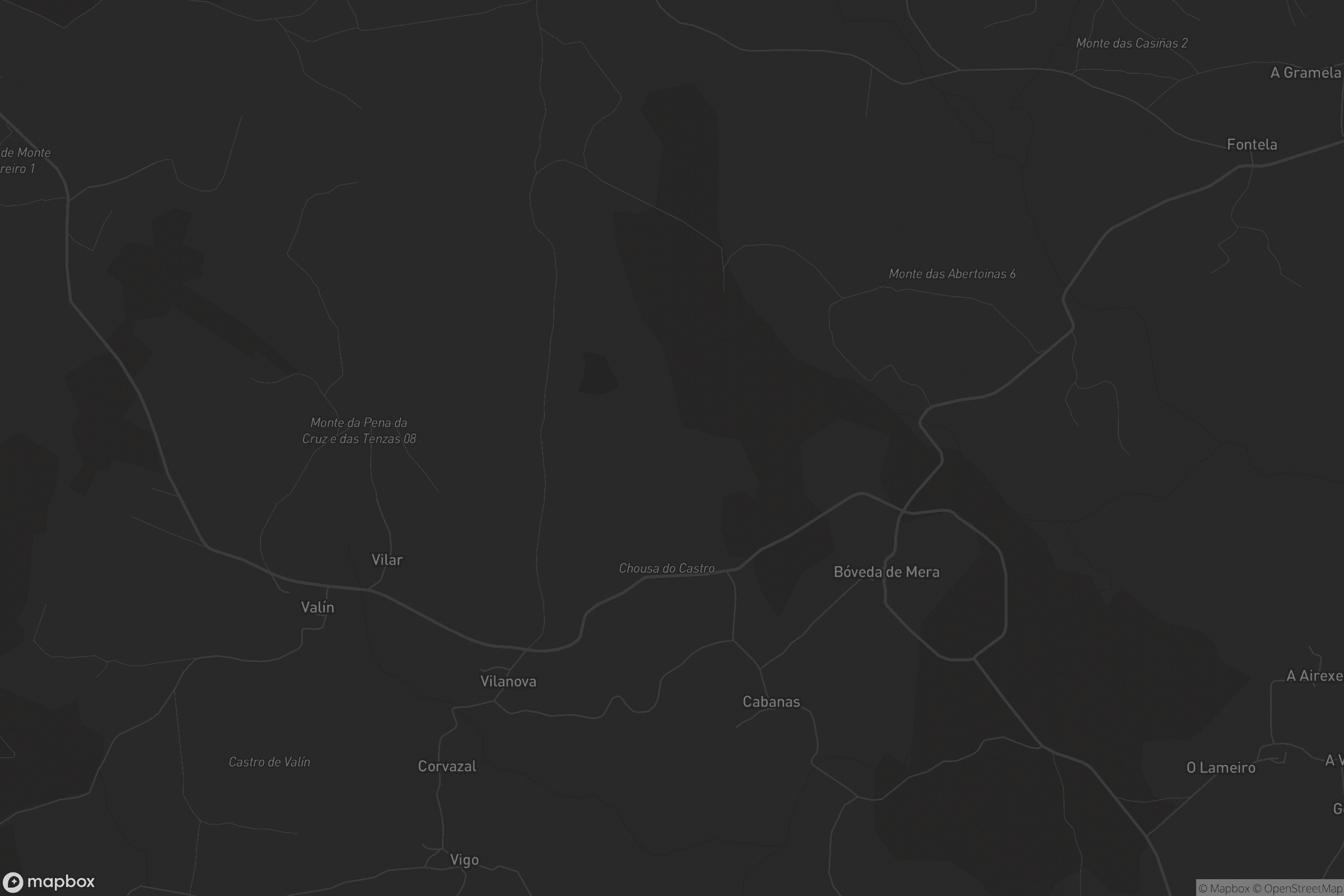 Mapa de Santalla de Bóveda de Mera