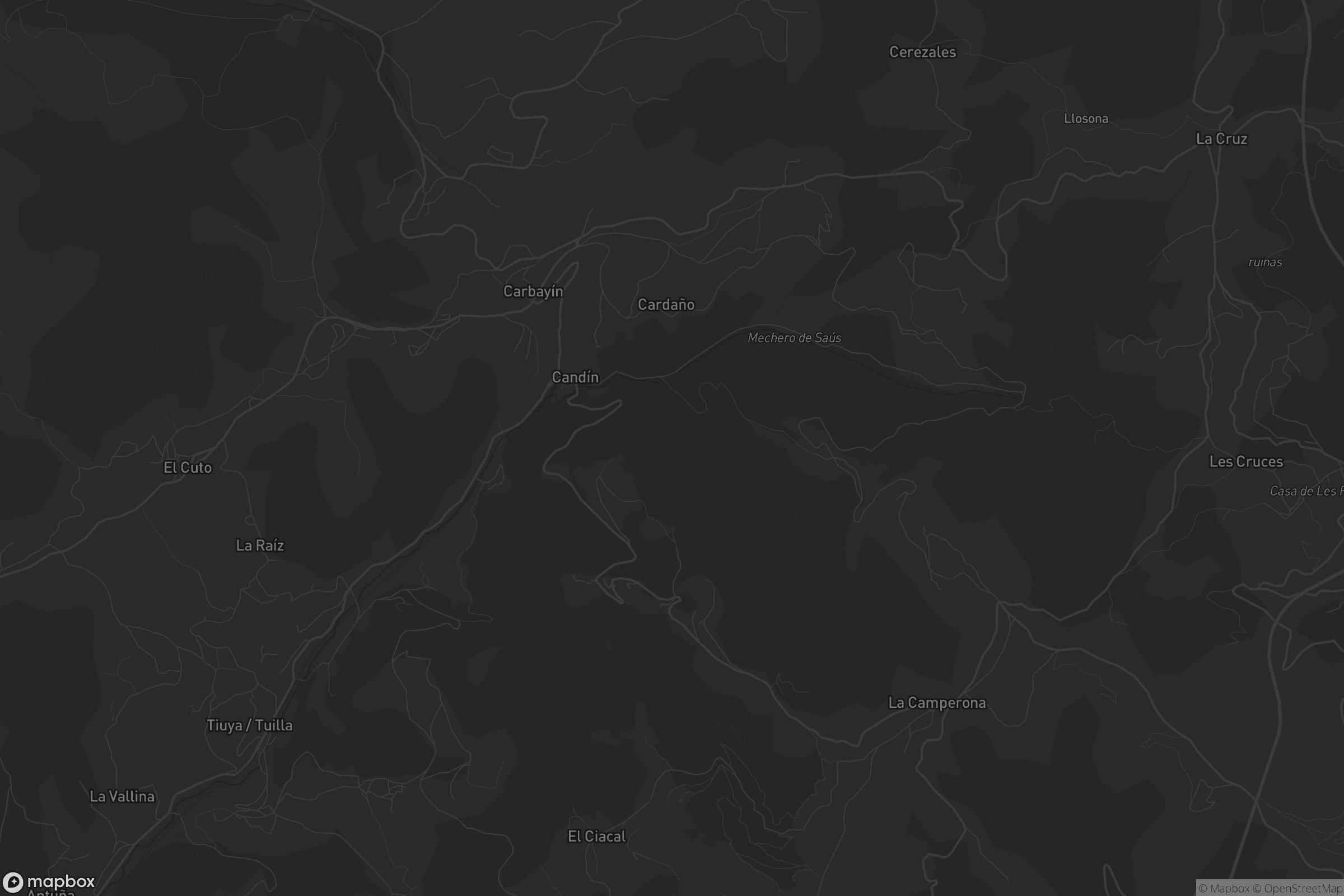 Mapa de Santiago Arenas / Carbayín