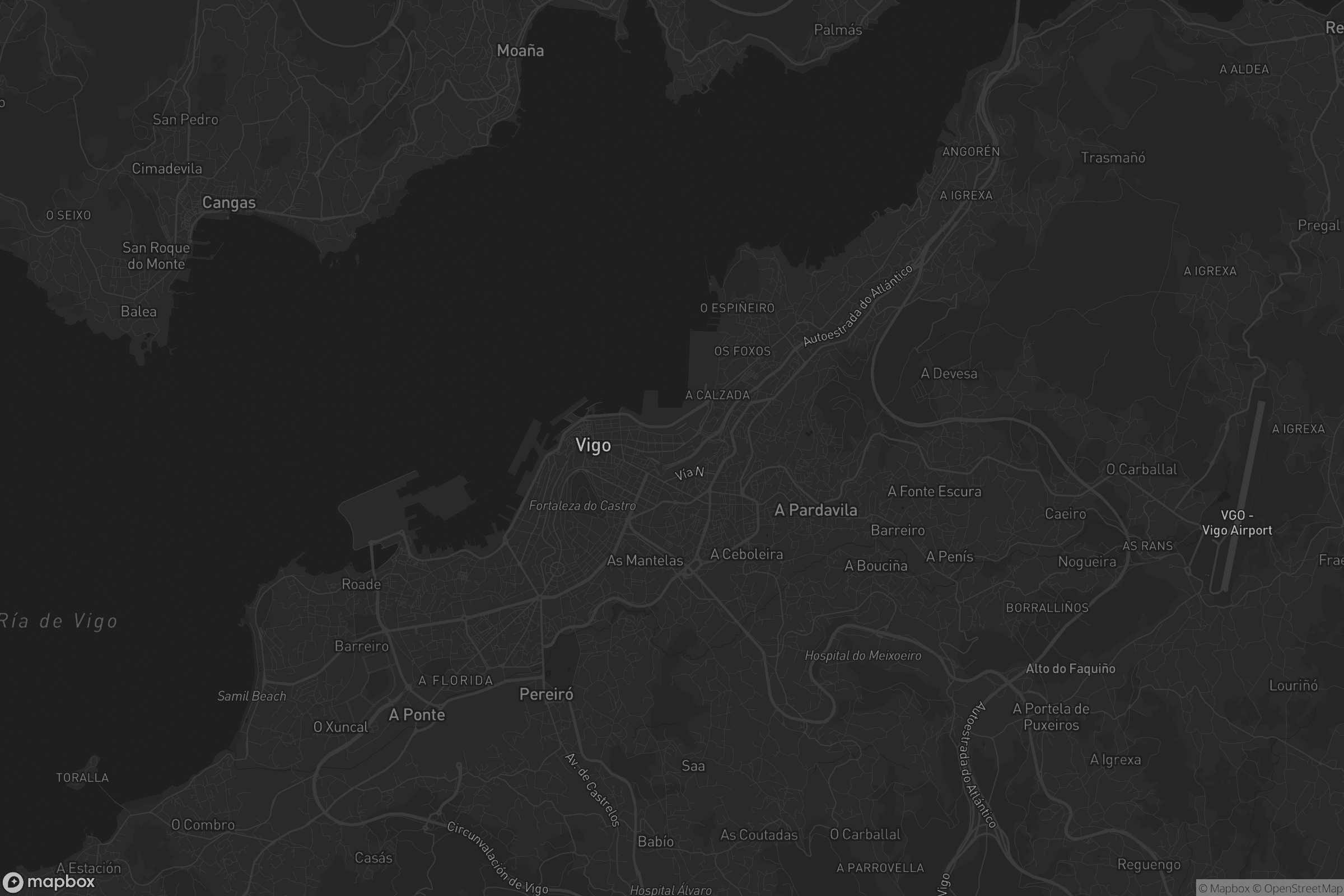 Mapa de Santiago de Vigo