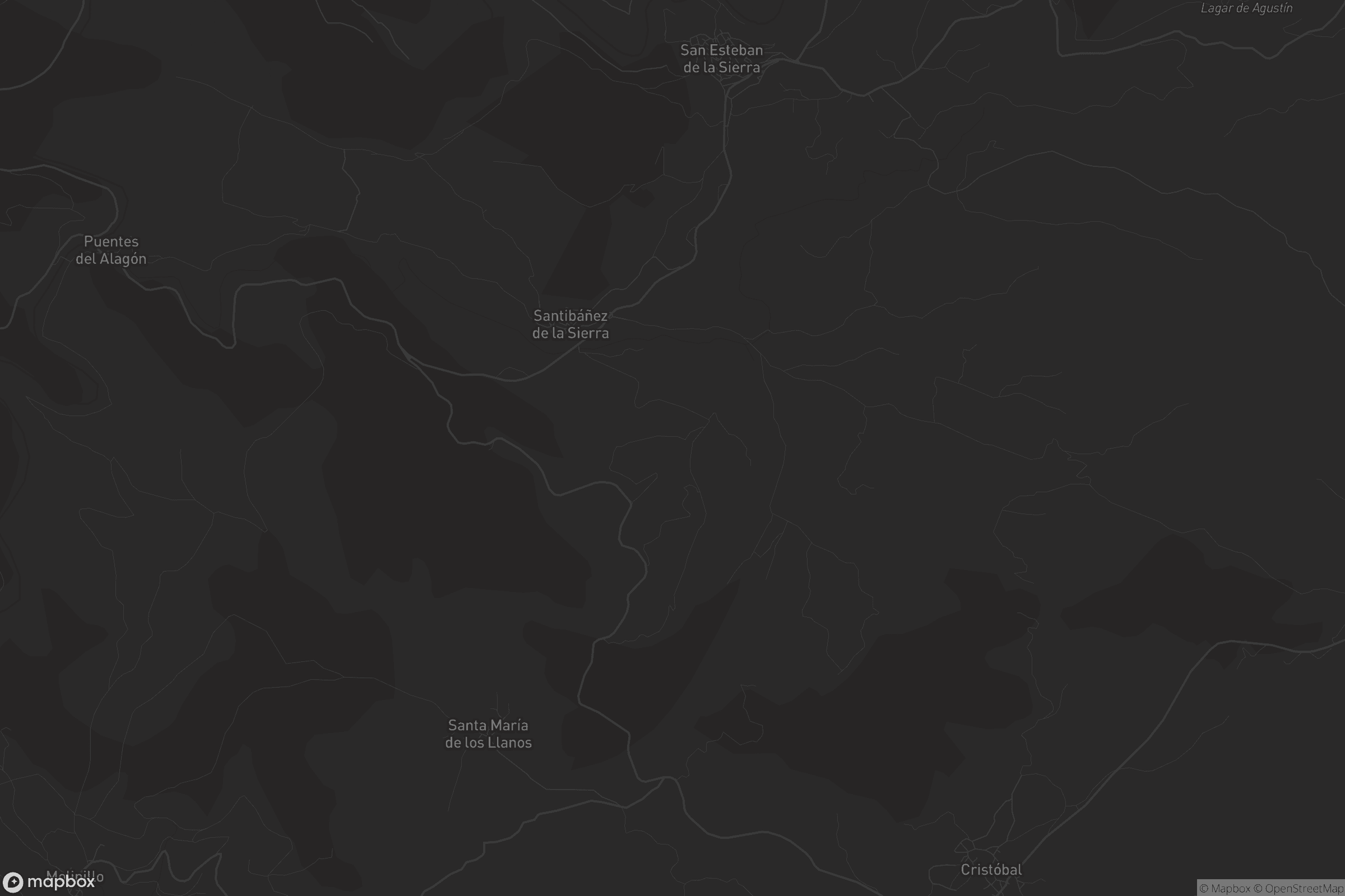 Mapa de Santibáñez de la Sierra