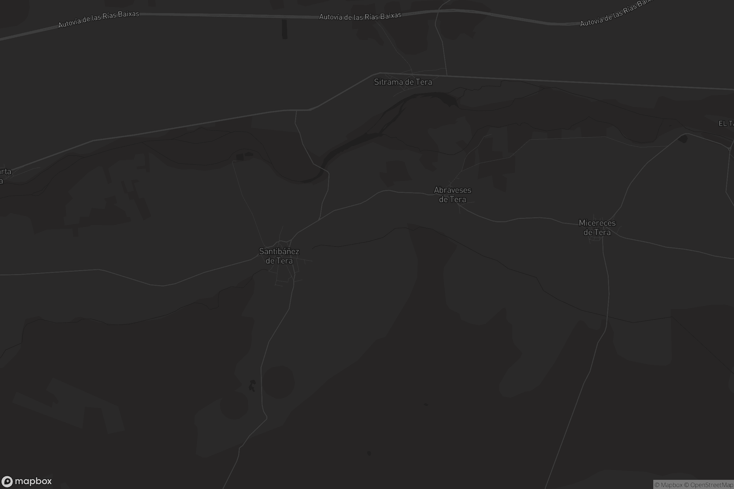 Mapa de Santibáñez de Tera