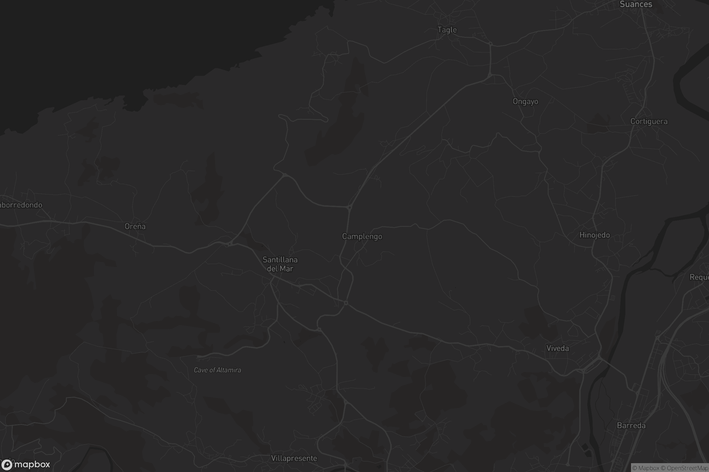 Mapa de Santillana del Mar