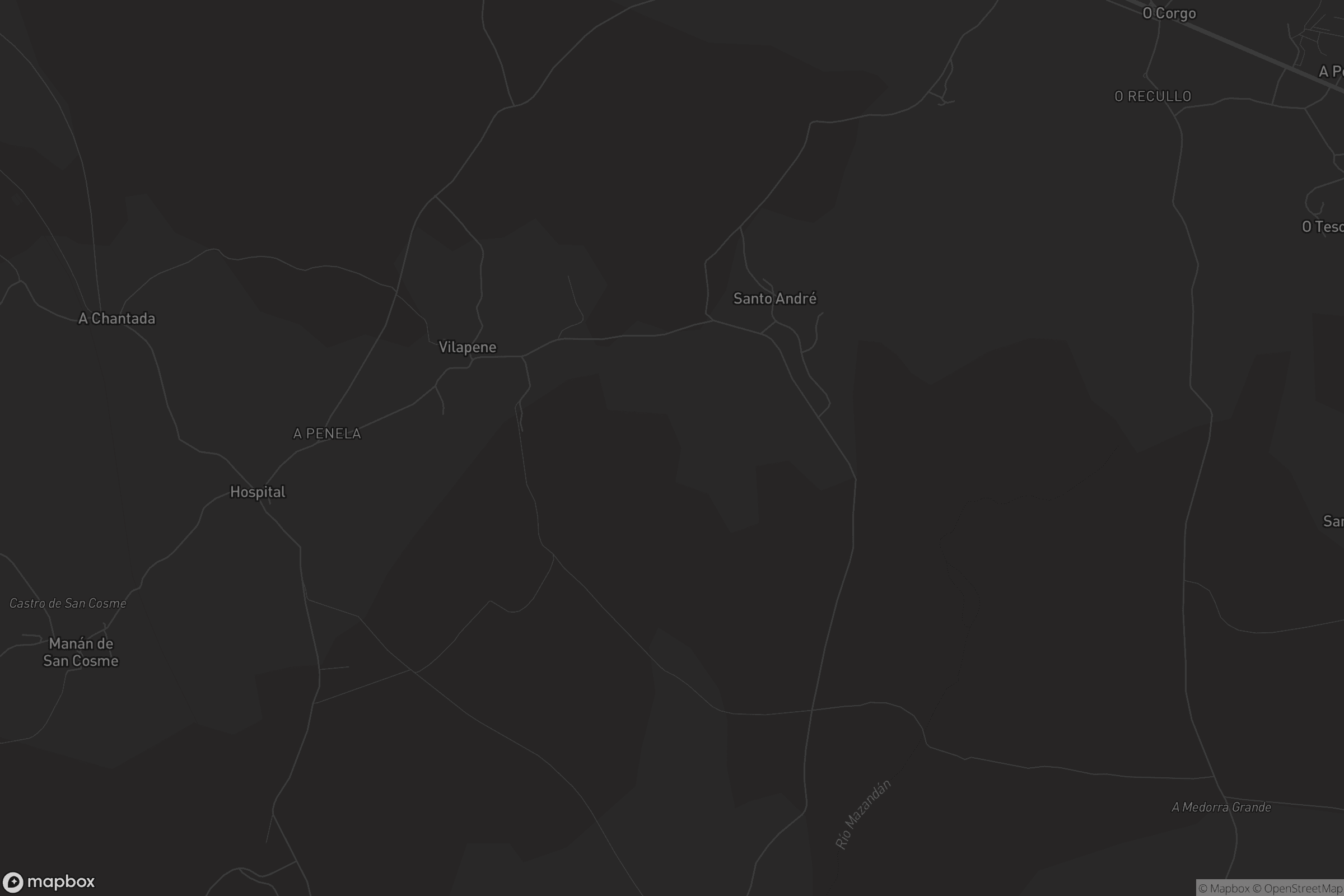 Mapa de Santo André de Chamoso