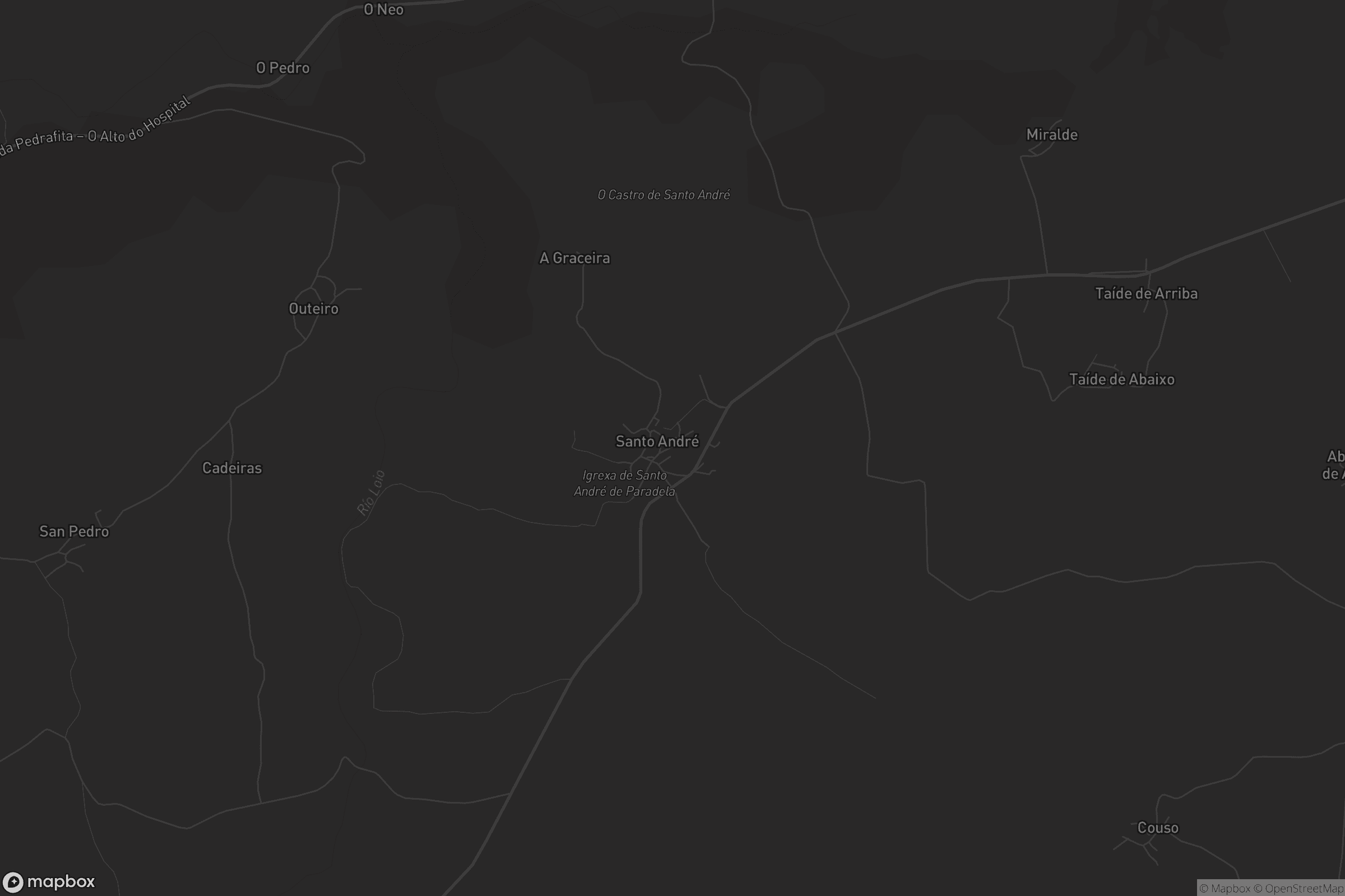 Mapa de Santo André de Paradela