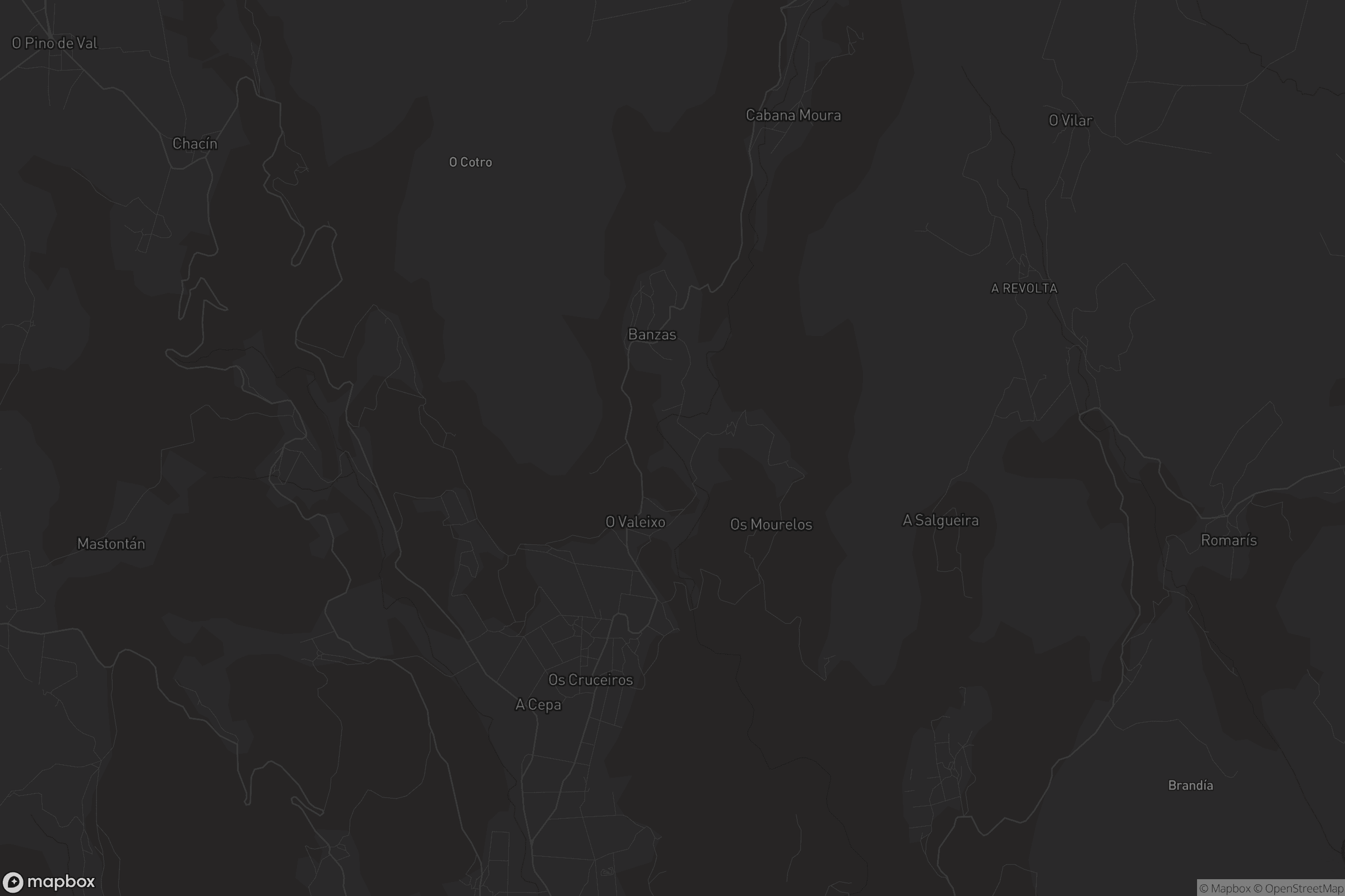 Mapa de Santo Ourente de Entíns