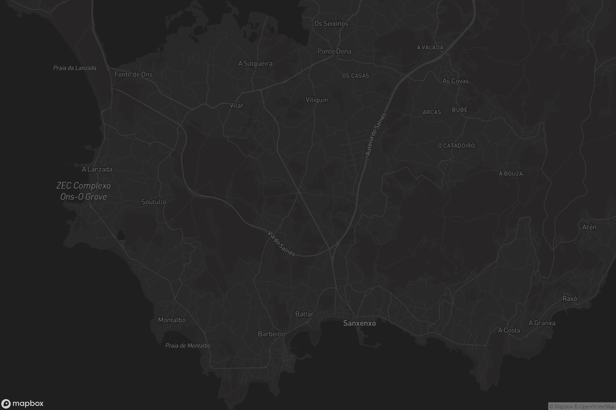 Mapa de Sanxenxo