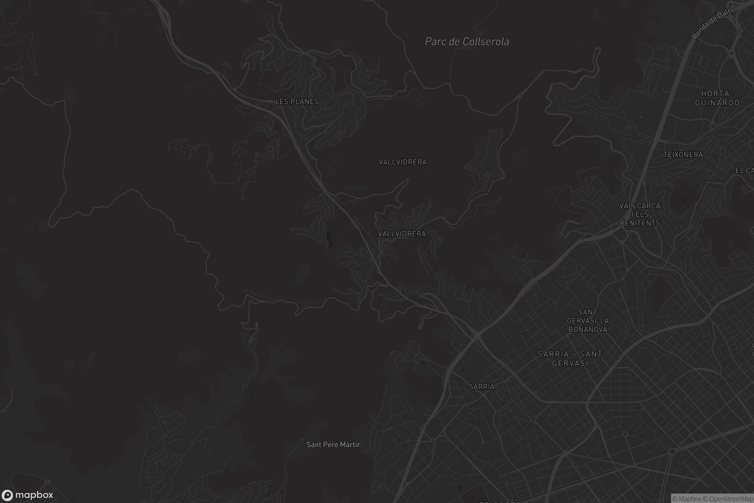 Mapa de Sarrià - Sant Gervasi