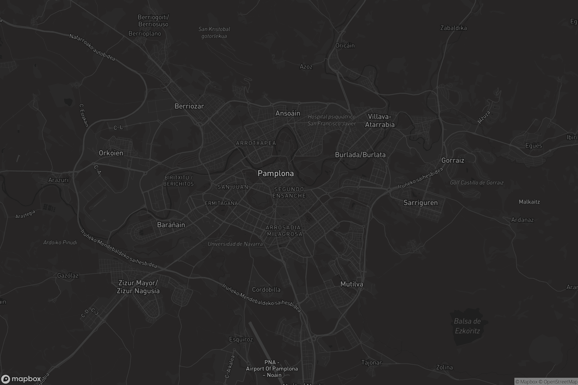 Mapa de Segundo Ensanche / Bigarren Zabalgunea