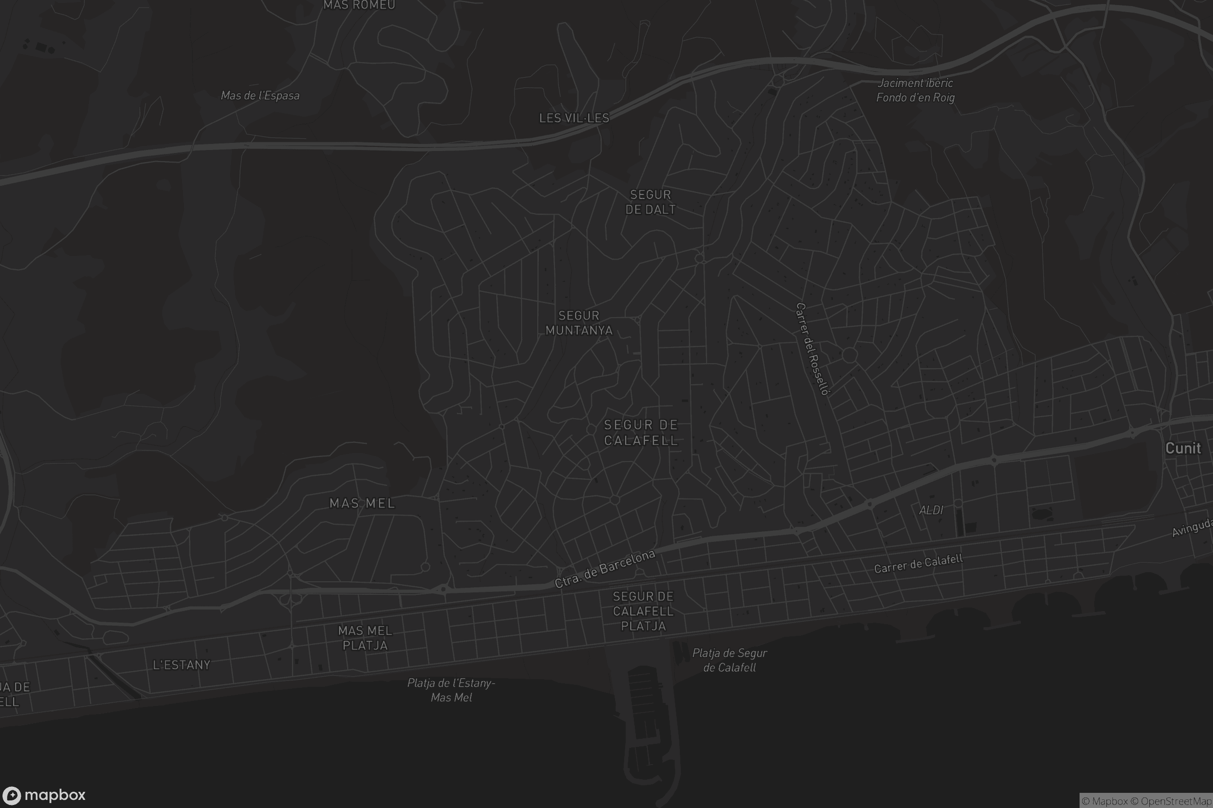 Mapa de Segur de Calafell