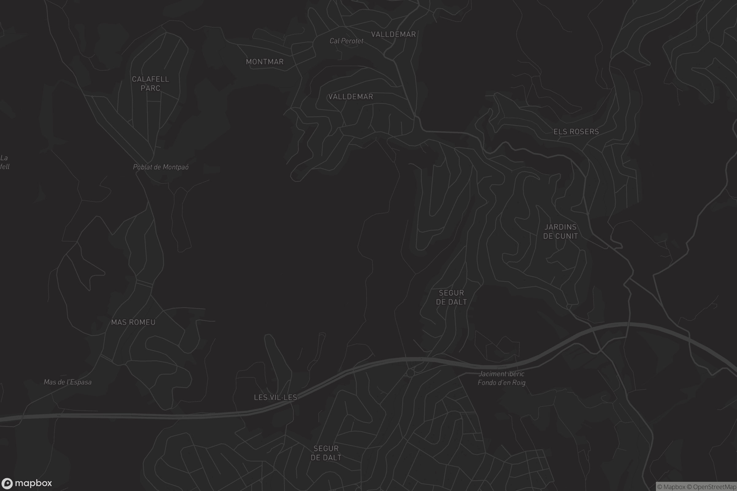 Mapa de Segur de Dalt