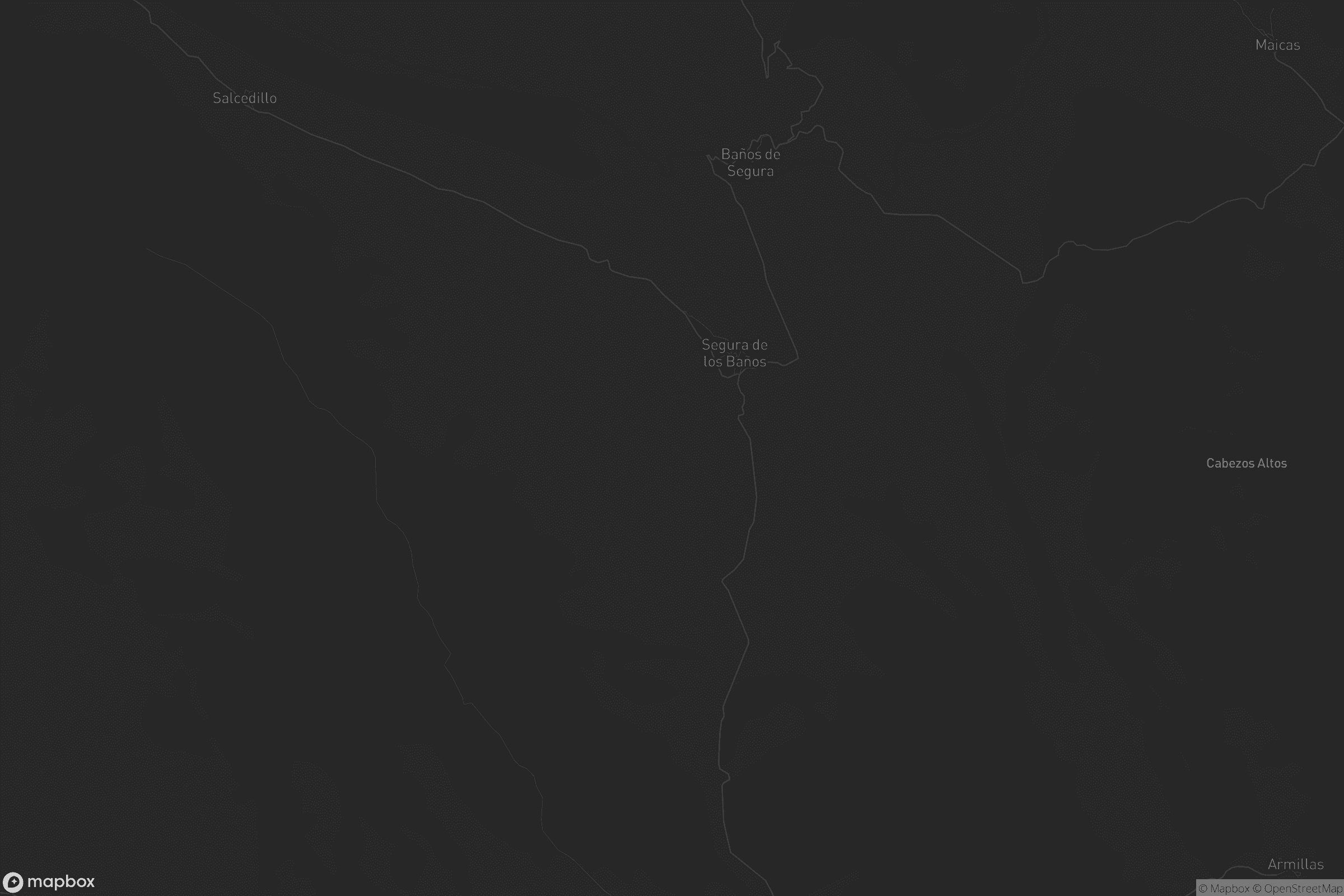 Mapa de Segura de los Baños