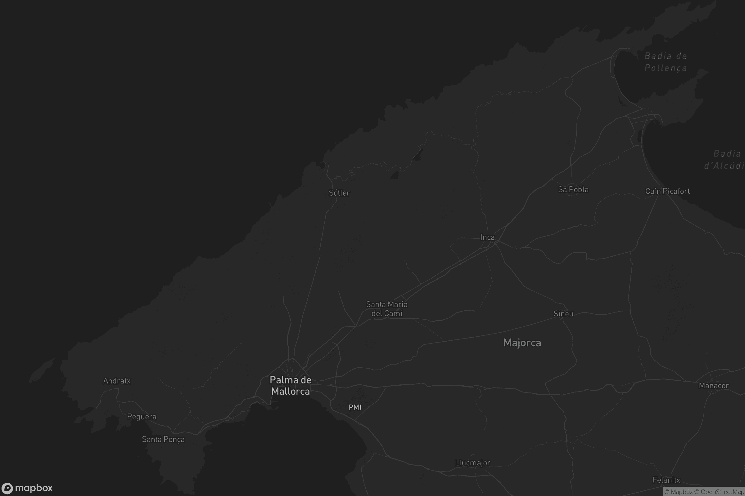 Mapa de Serra de Tramuntana