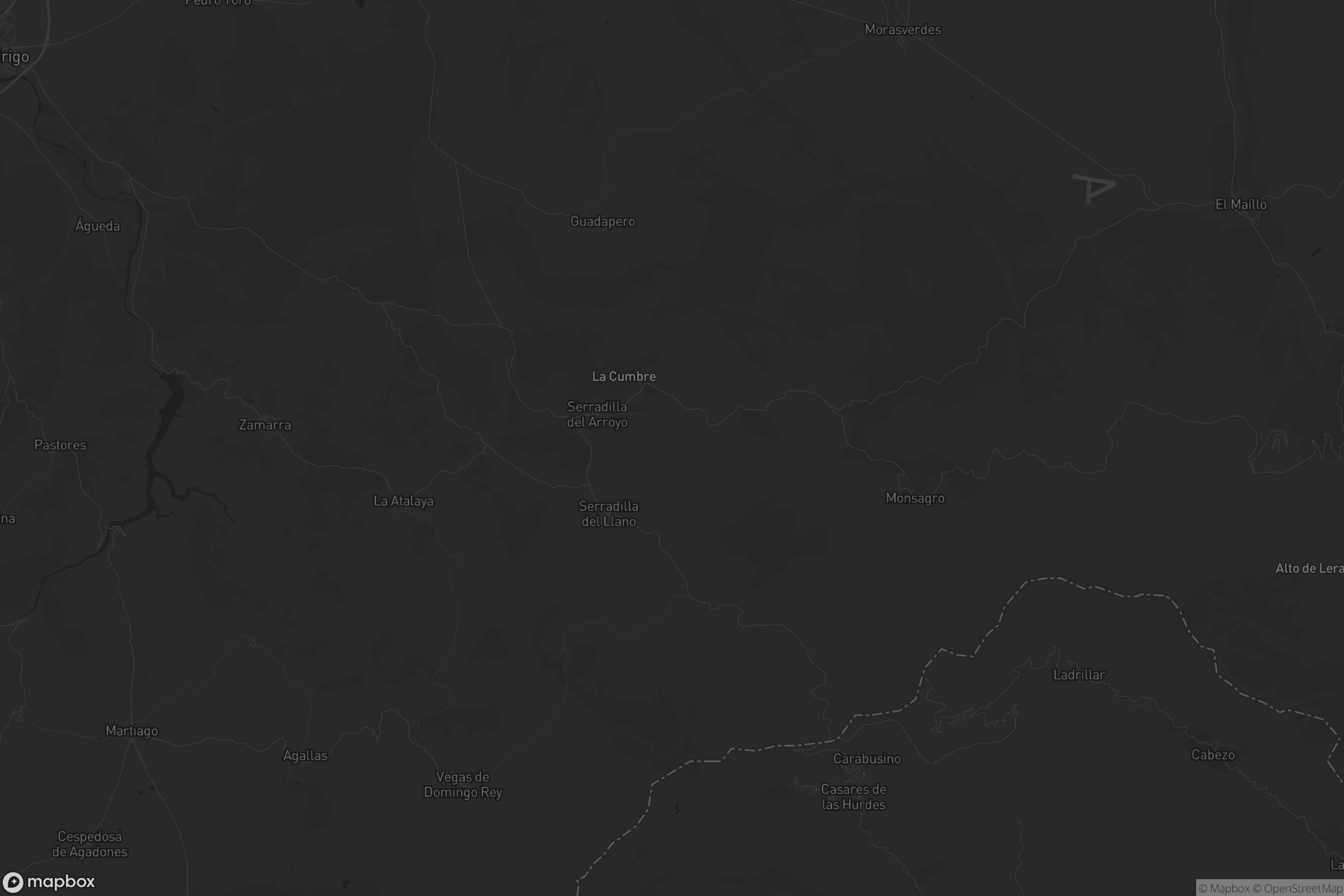 Mapa de Serradilla del Llano