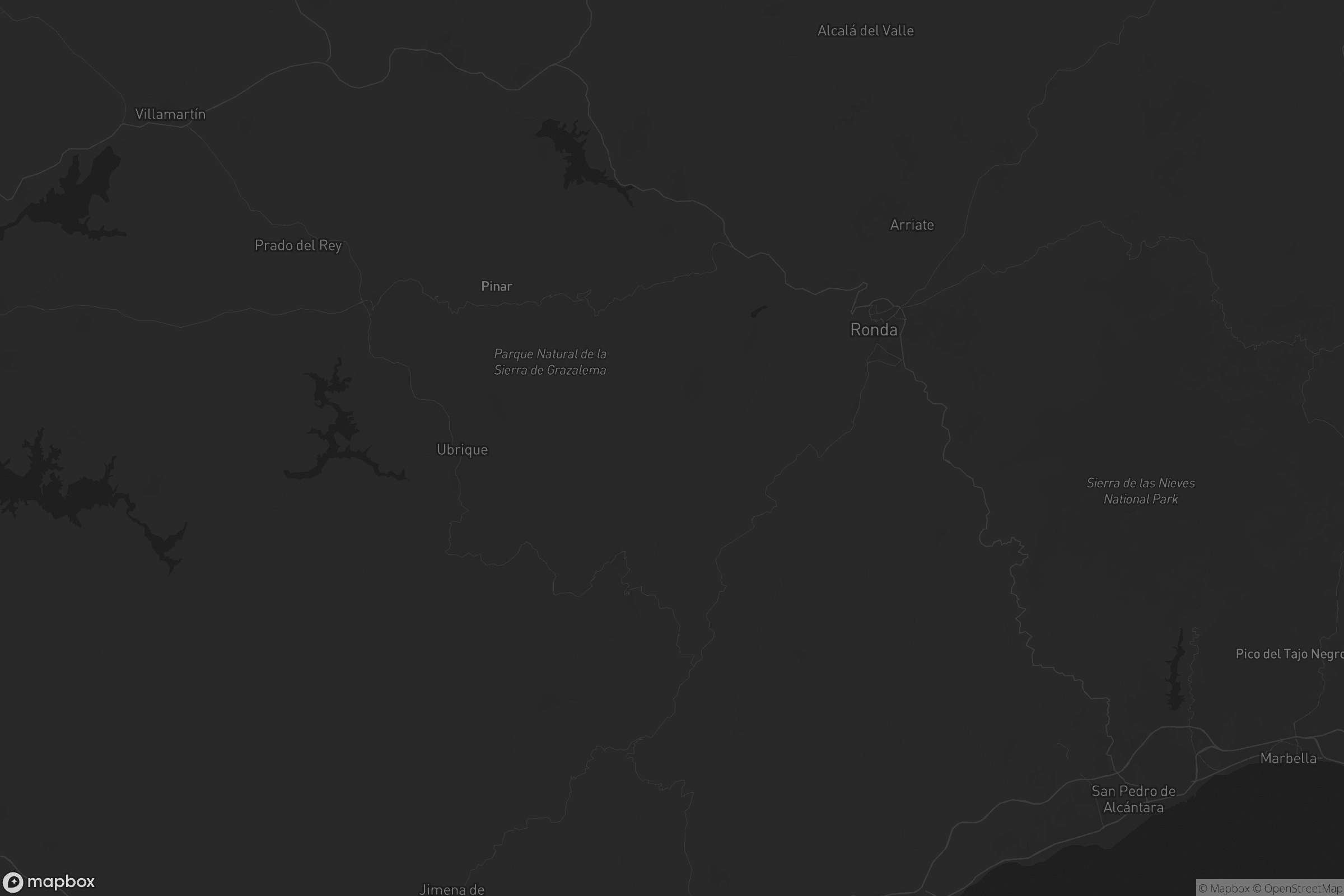 Mapa de Serranía de Ronda