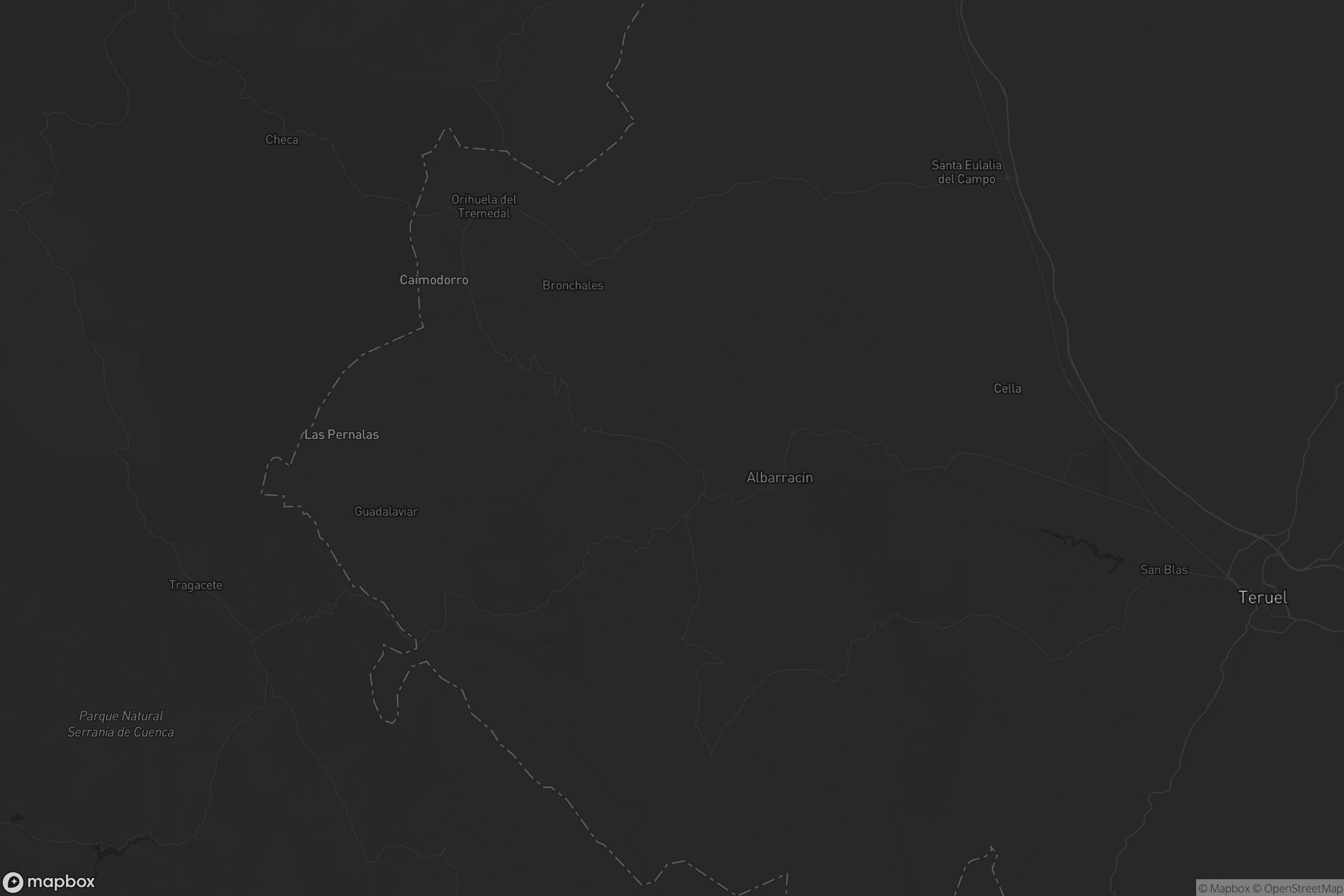 Mapa de Sierra de Albarracín