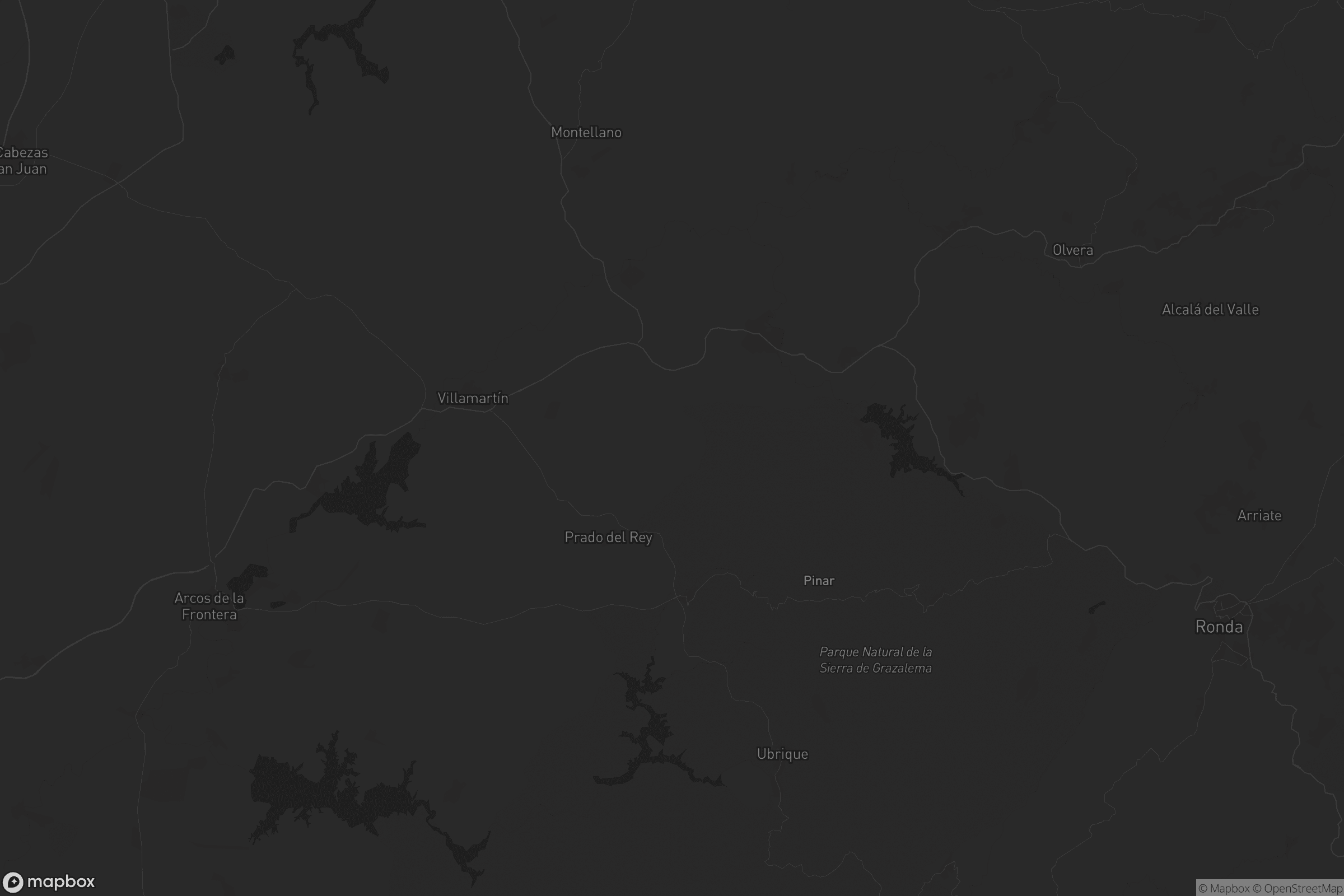 Mapa de Sierra de Cádiz