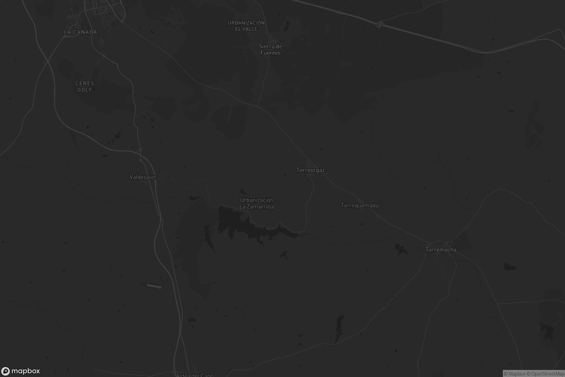 Mapa de Sierra de Fuentes