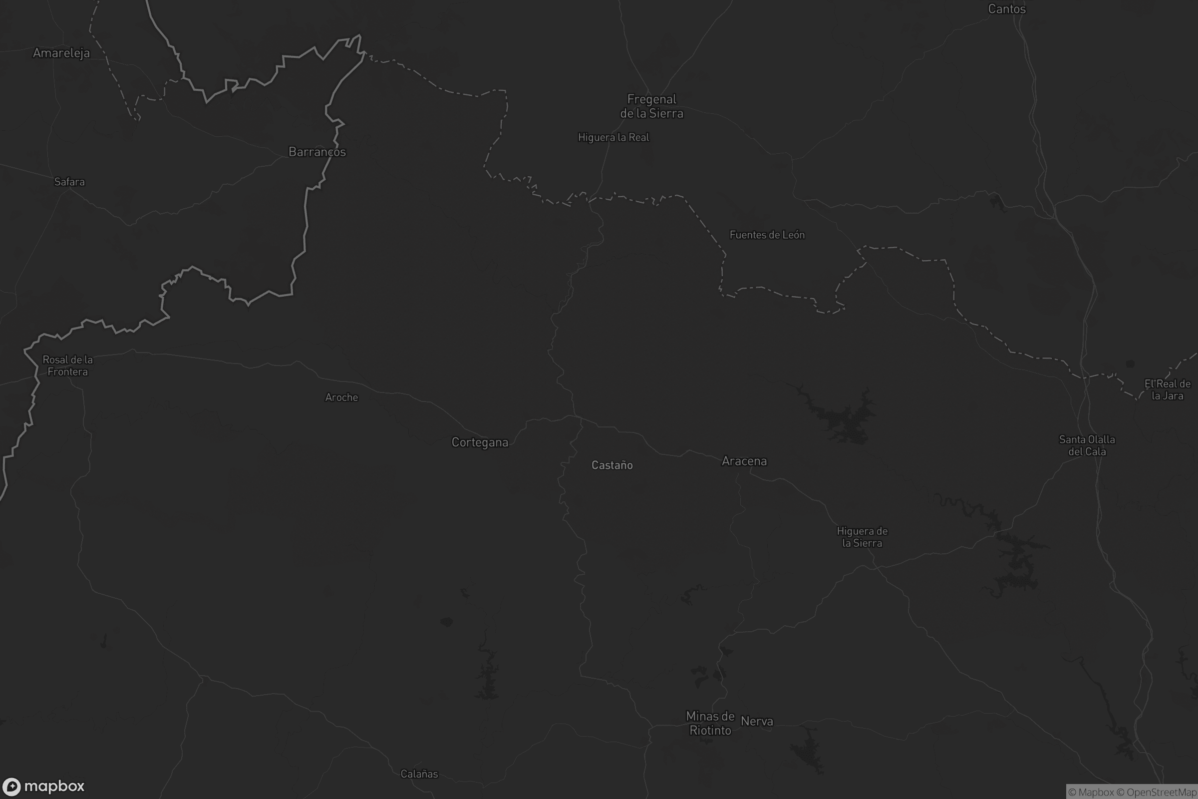 Mapa de Sierra de Huelva