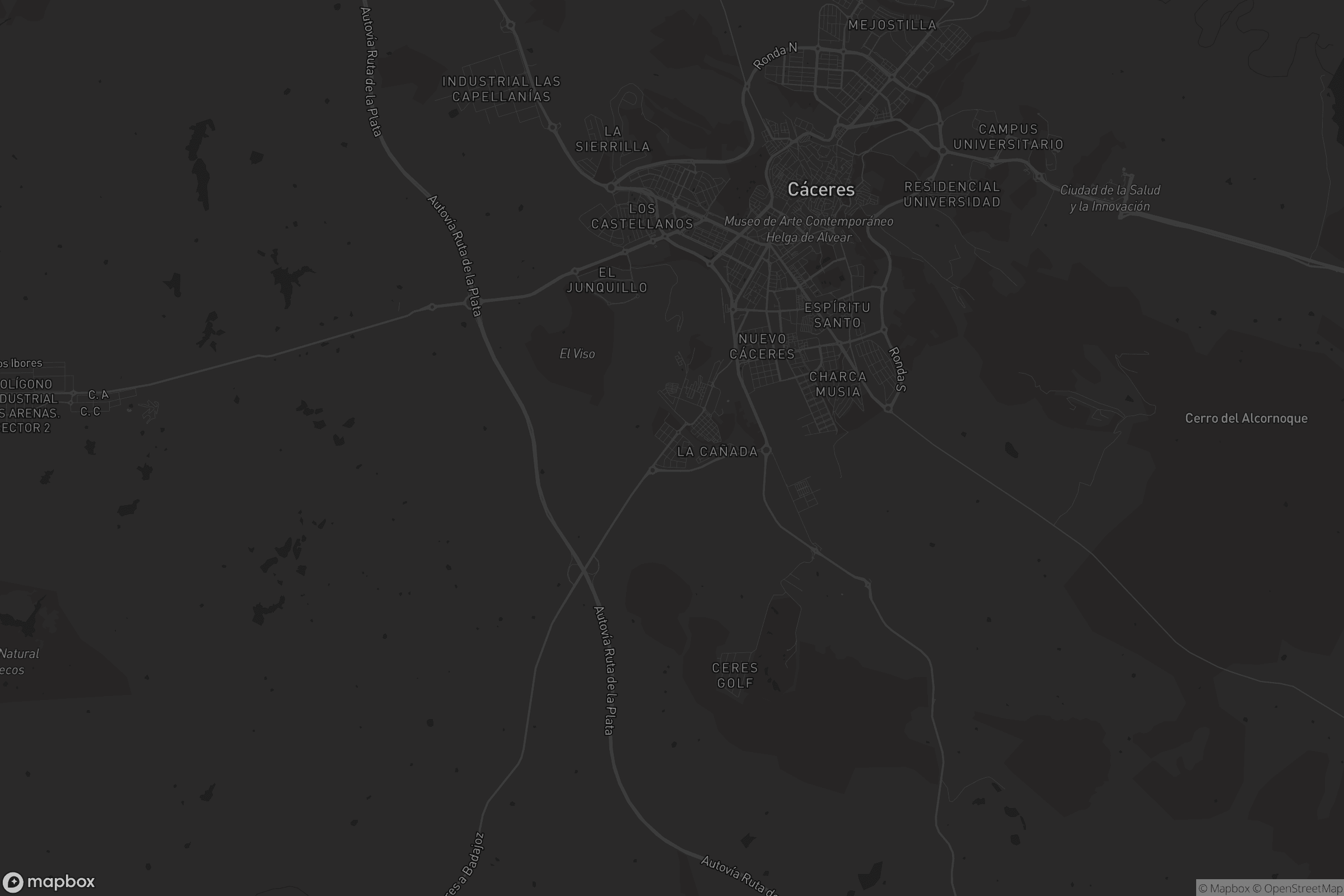 Mapa de Sierra de San Pedro