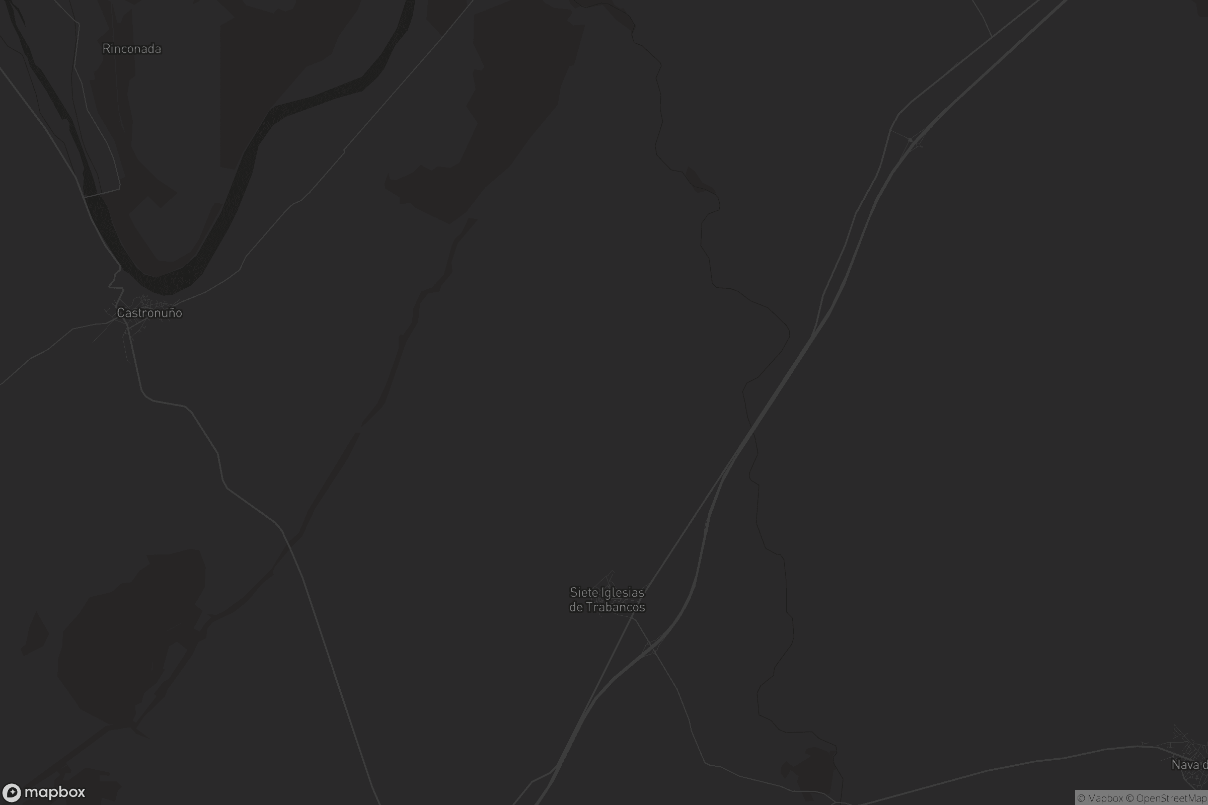 Mapa de Siete Iglesias de Trabancos
