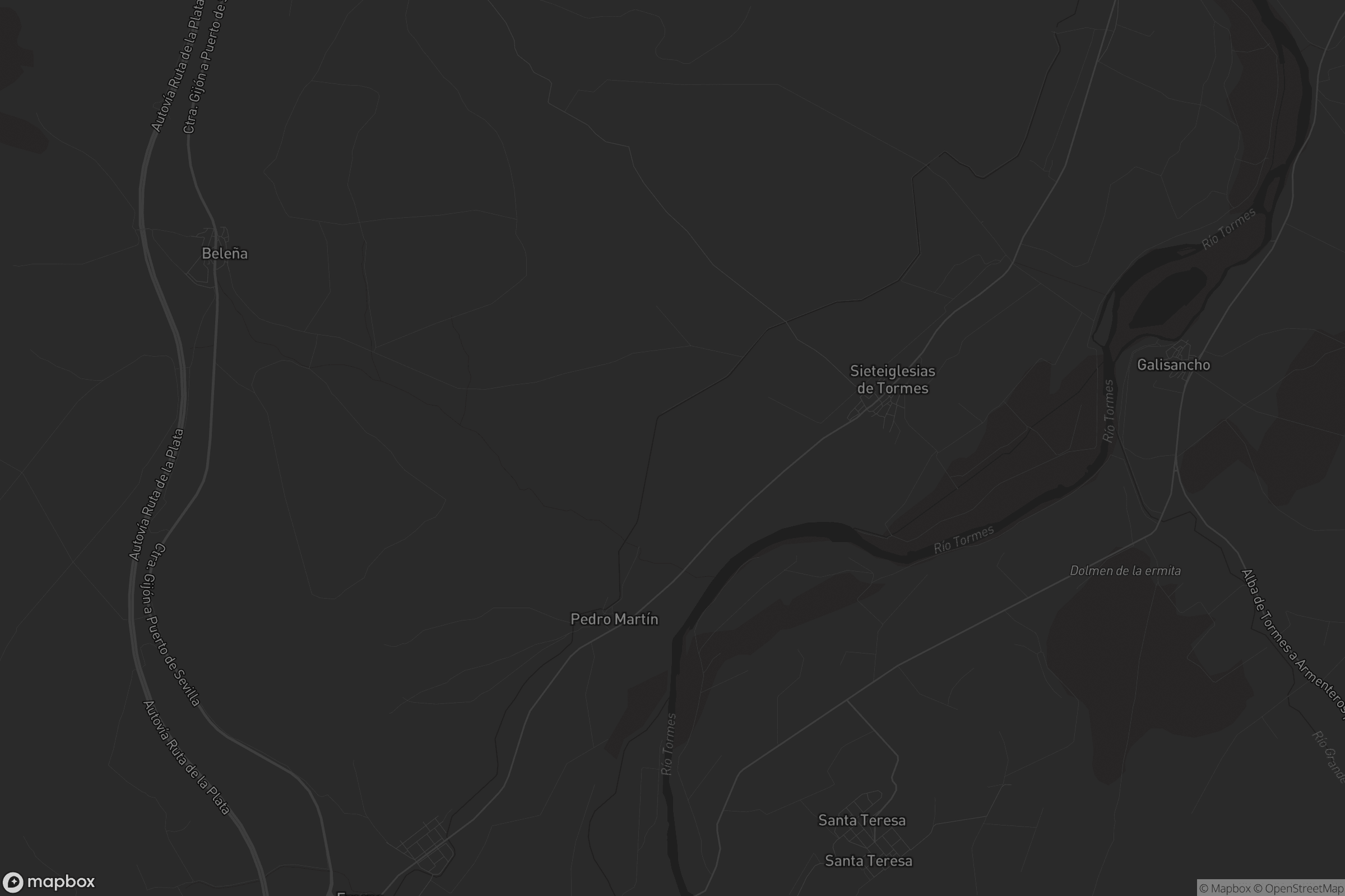 Mapa de Sieteiglesias de Tormes