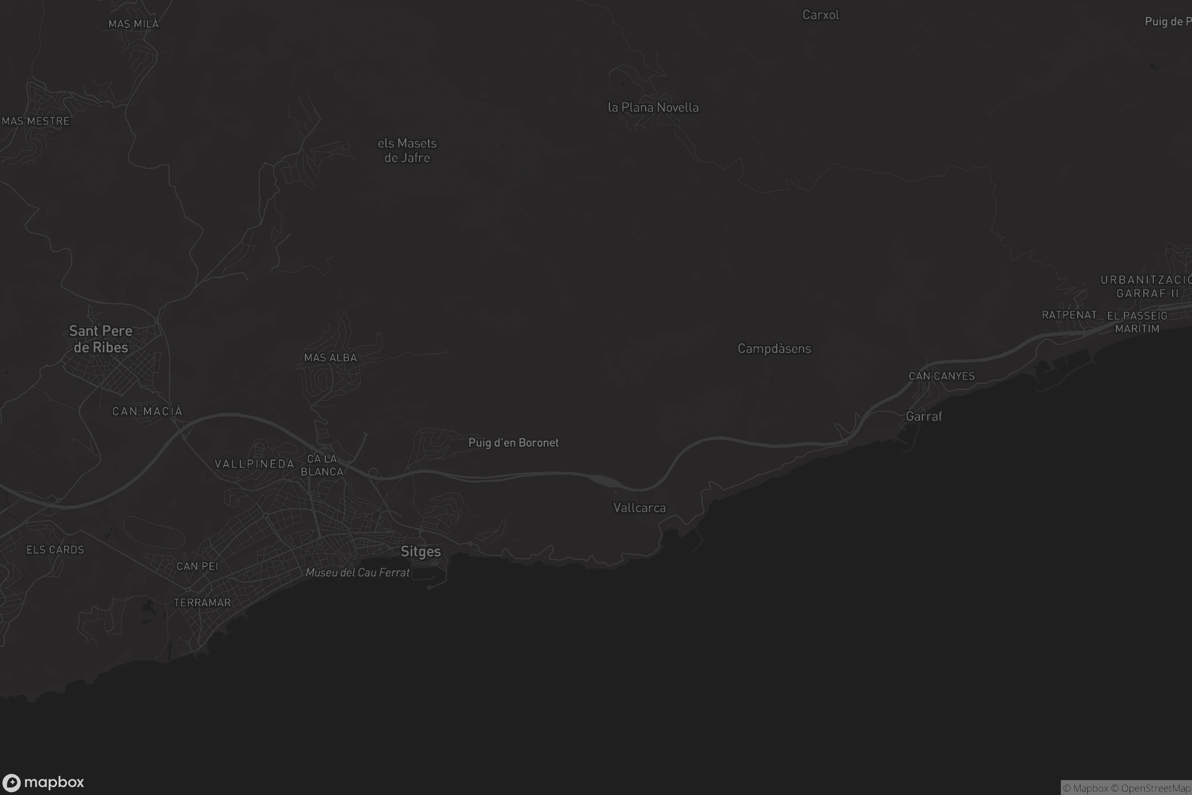 Mapa de Sitges