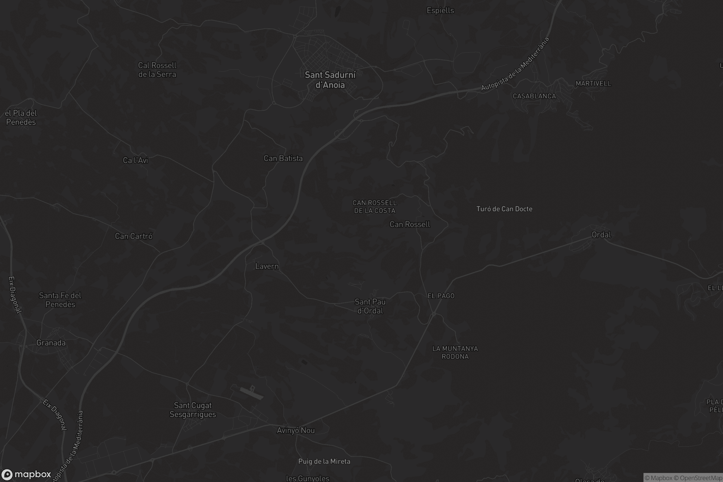 Mapa de Subirats