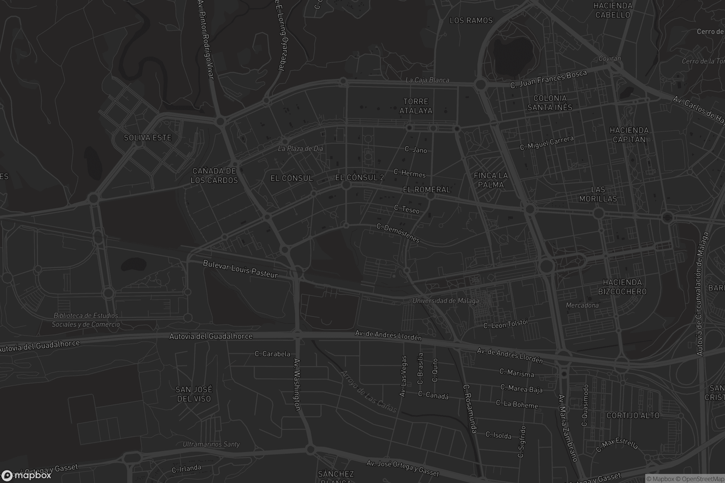 Mapa de Teatinos-Universidad