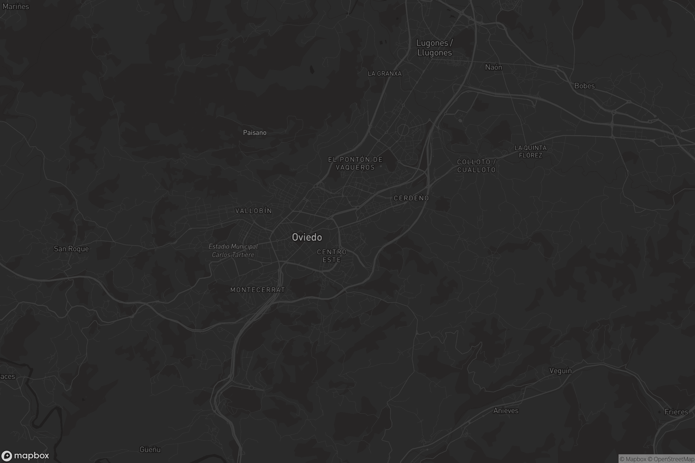 Mapa de Tenderina - Fozaneldi