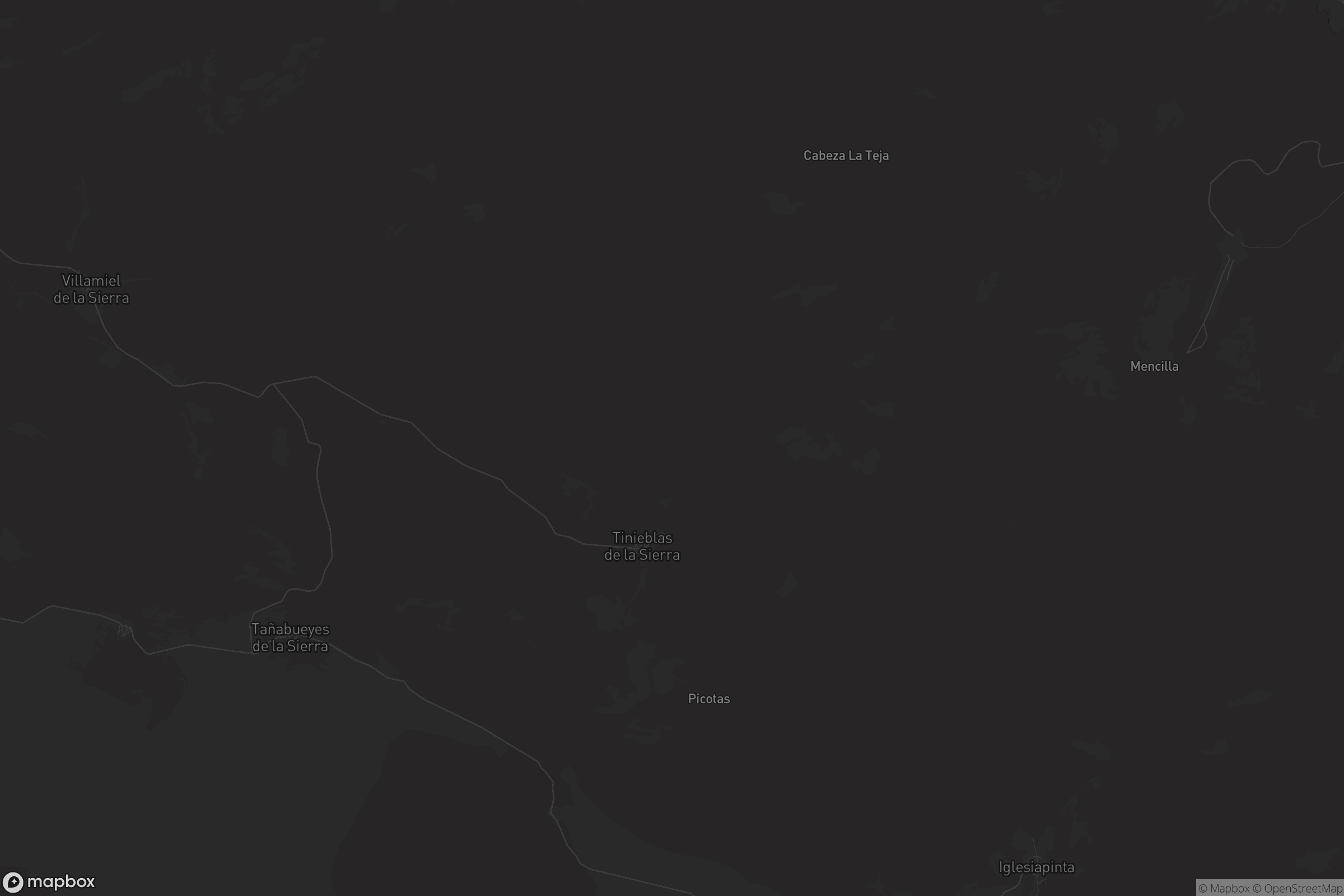 Mapa de Tinieblas de la Sierra