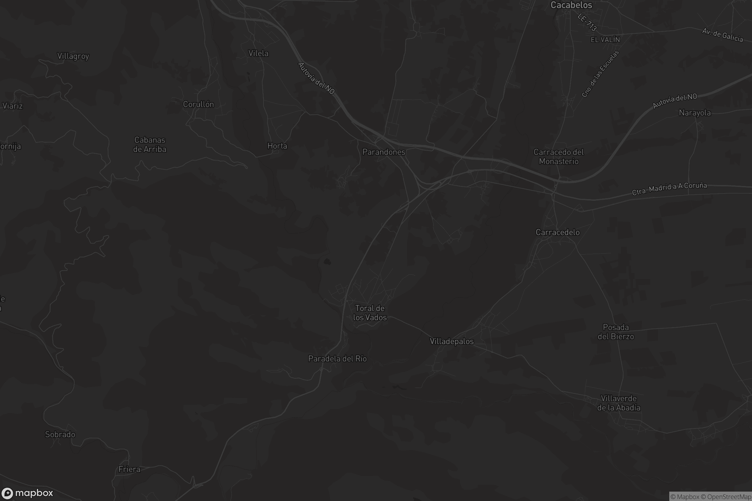 Mapa de Toral de los Vados