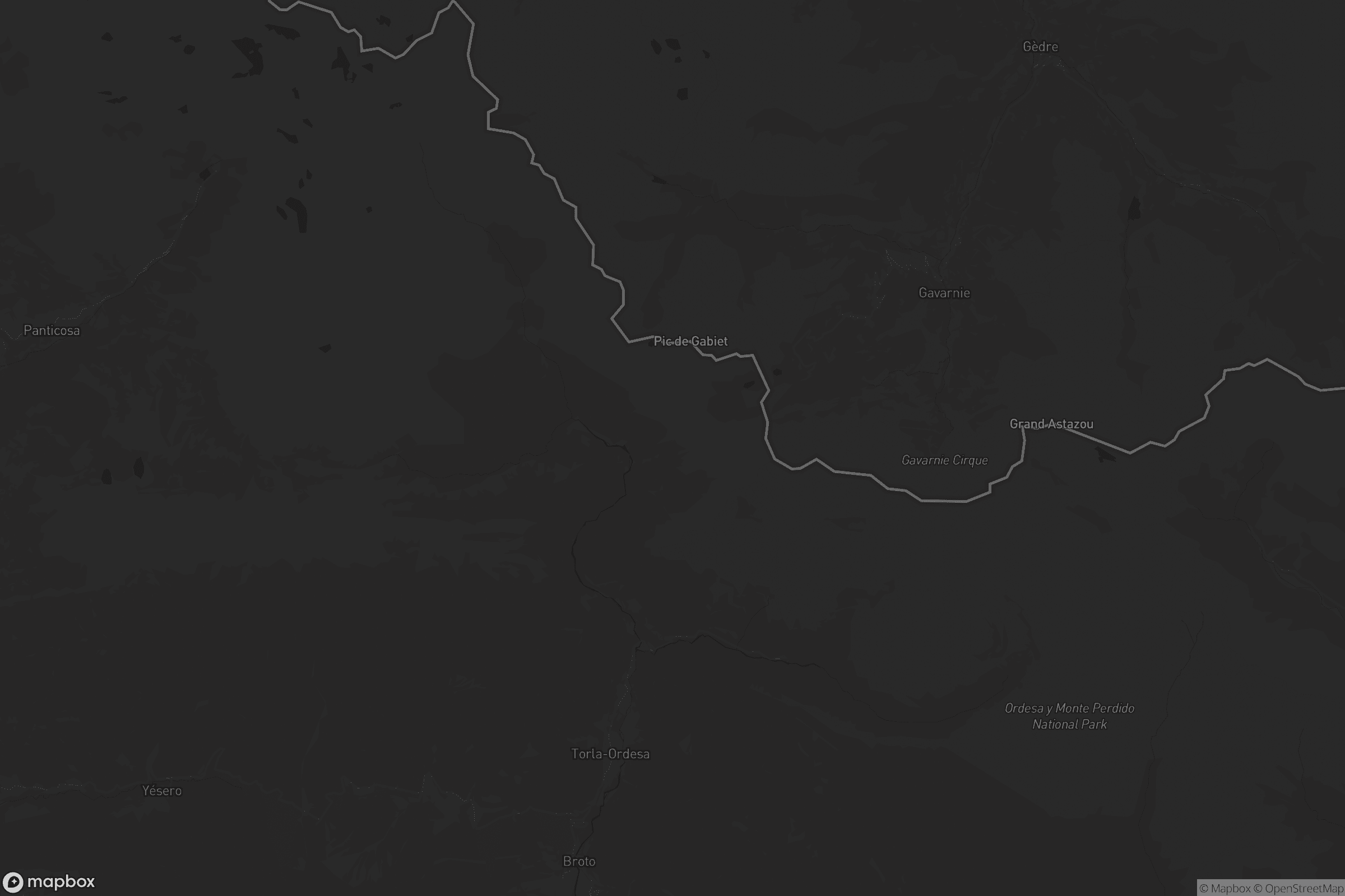 Mapa de Torla-Ordesa