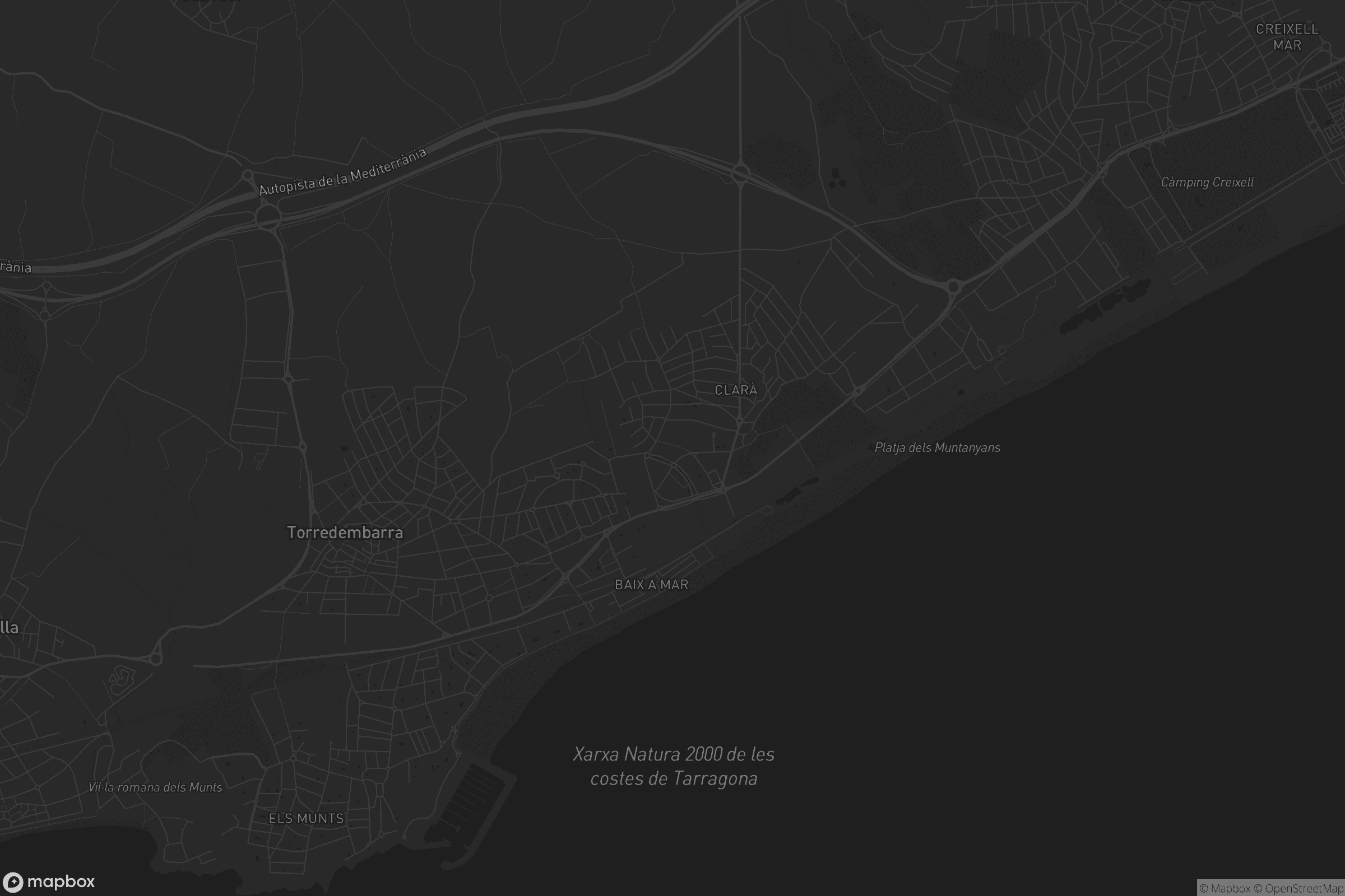Mapa de Torredembarra