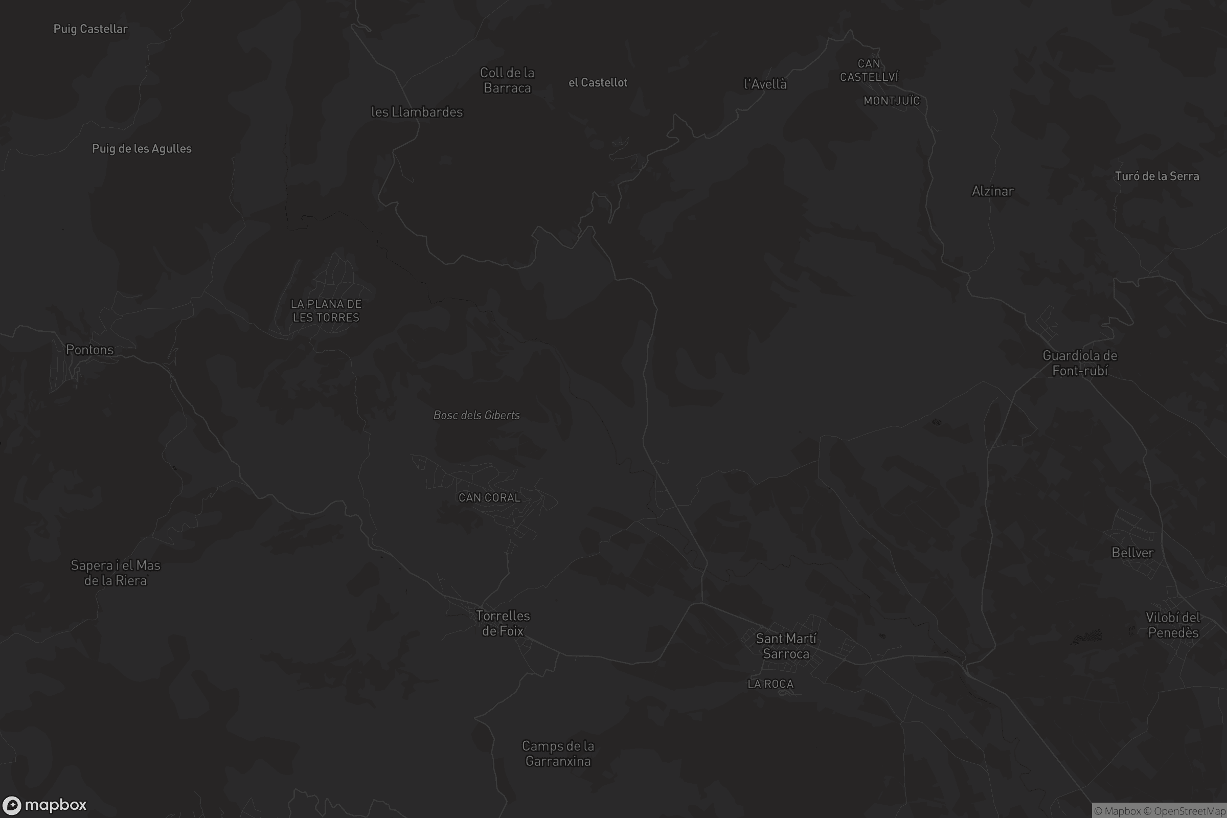 Mapa de Torrelles de Foix