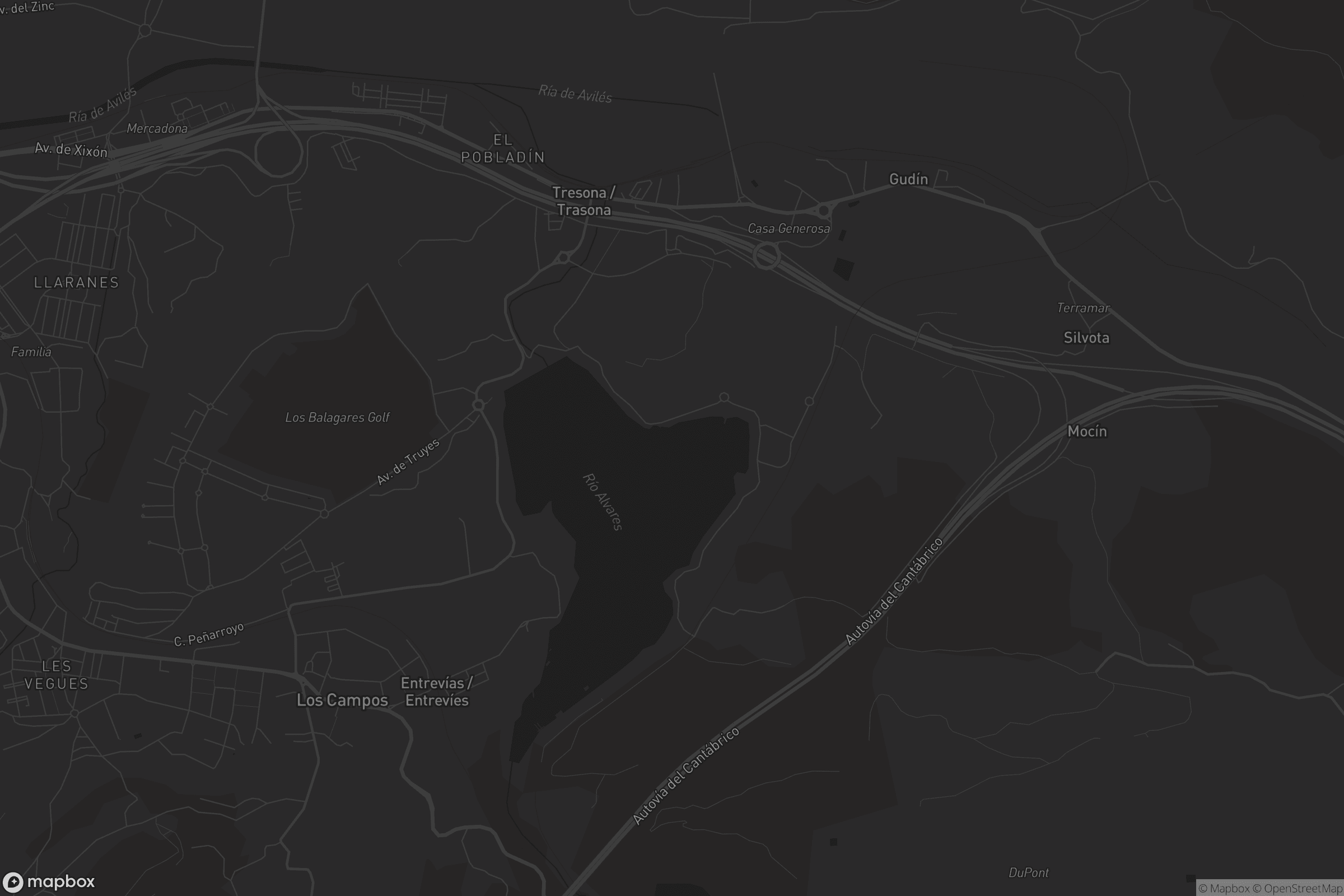 Mapa de Trasona / Tresona