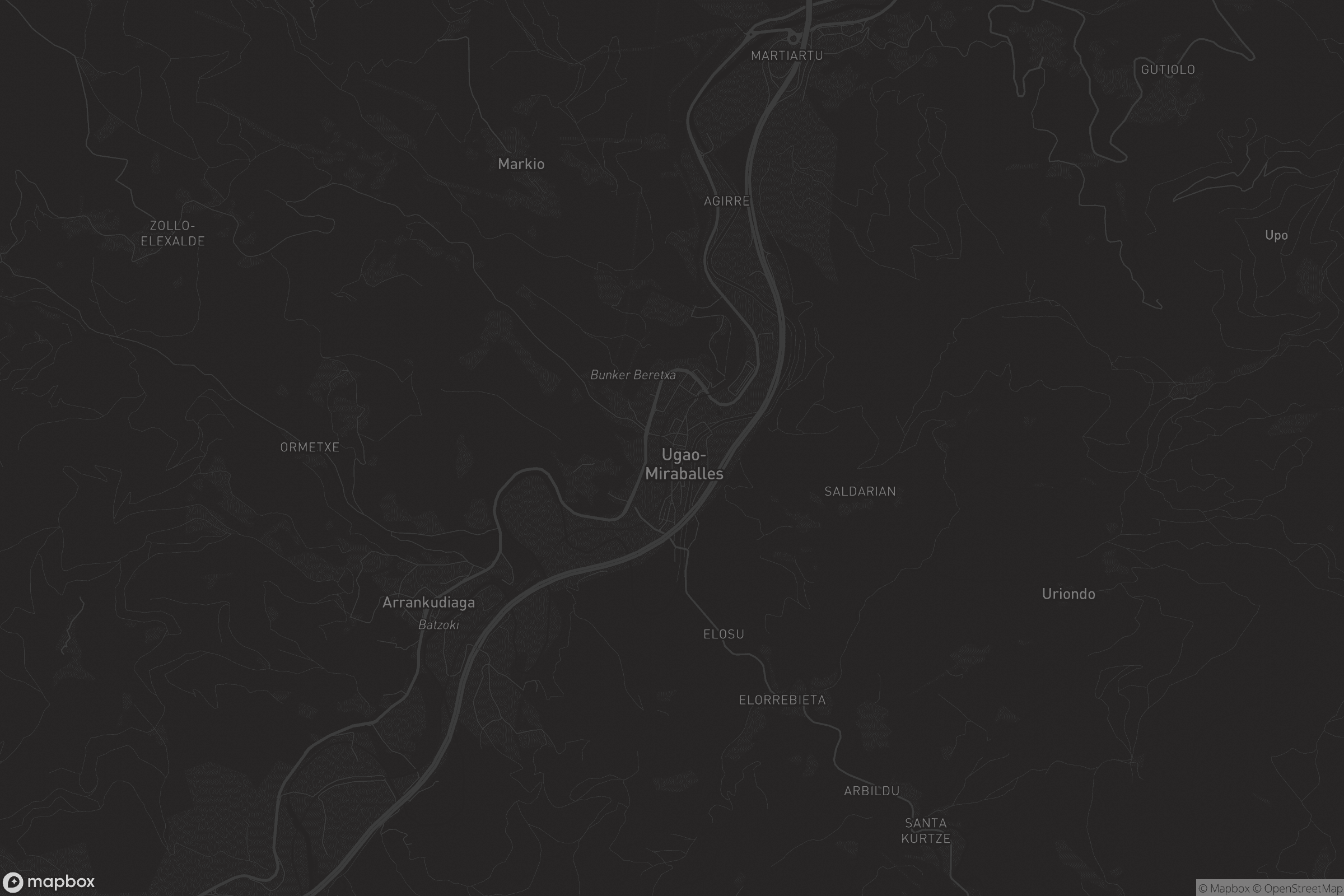 Mapa de Ugao-Miraballes