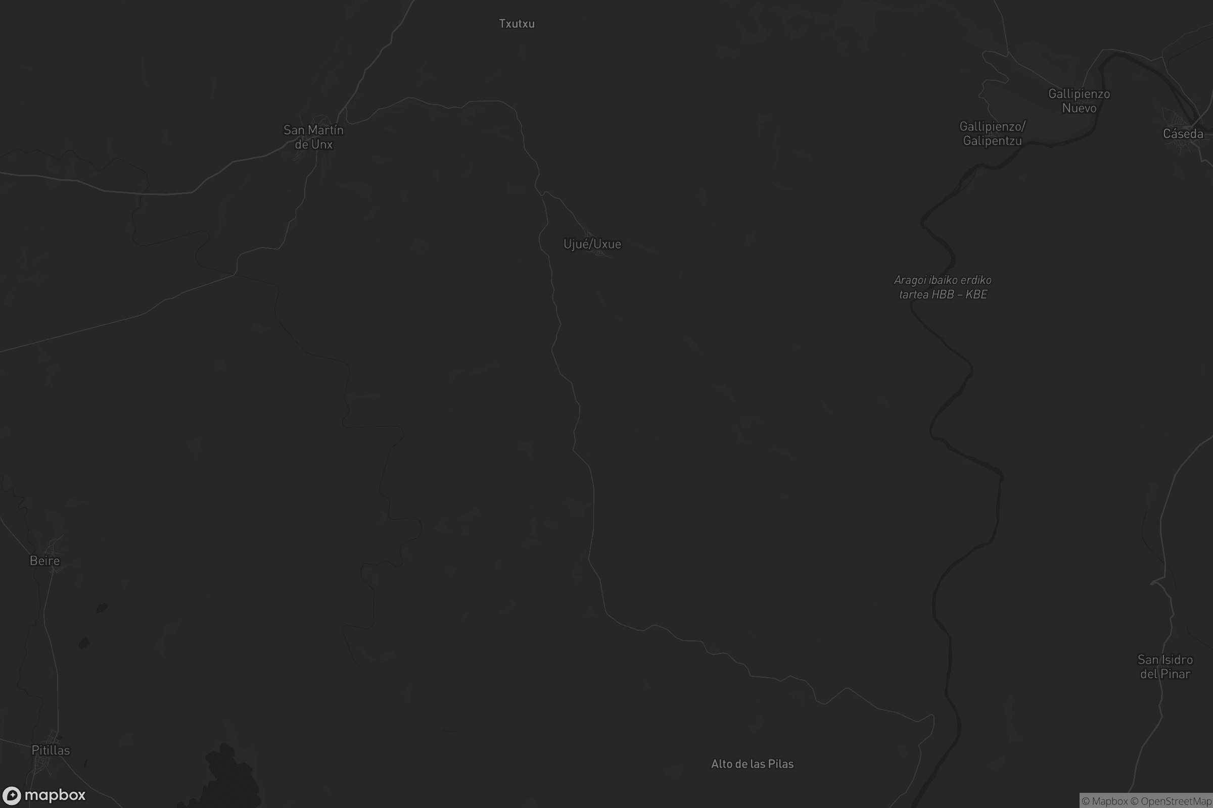 Mapa de Ujué / Uxue